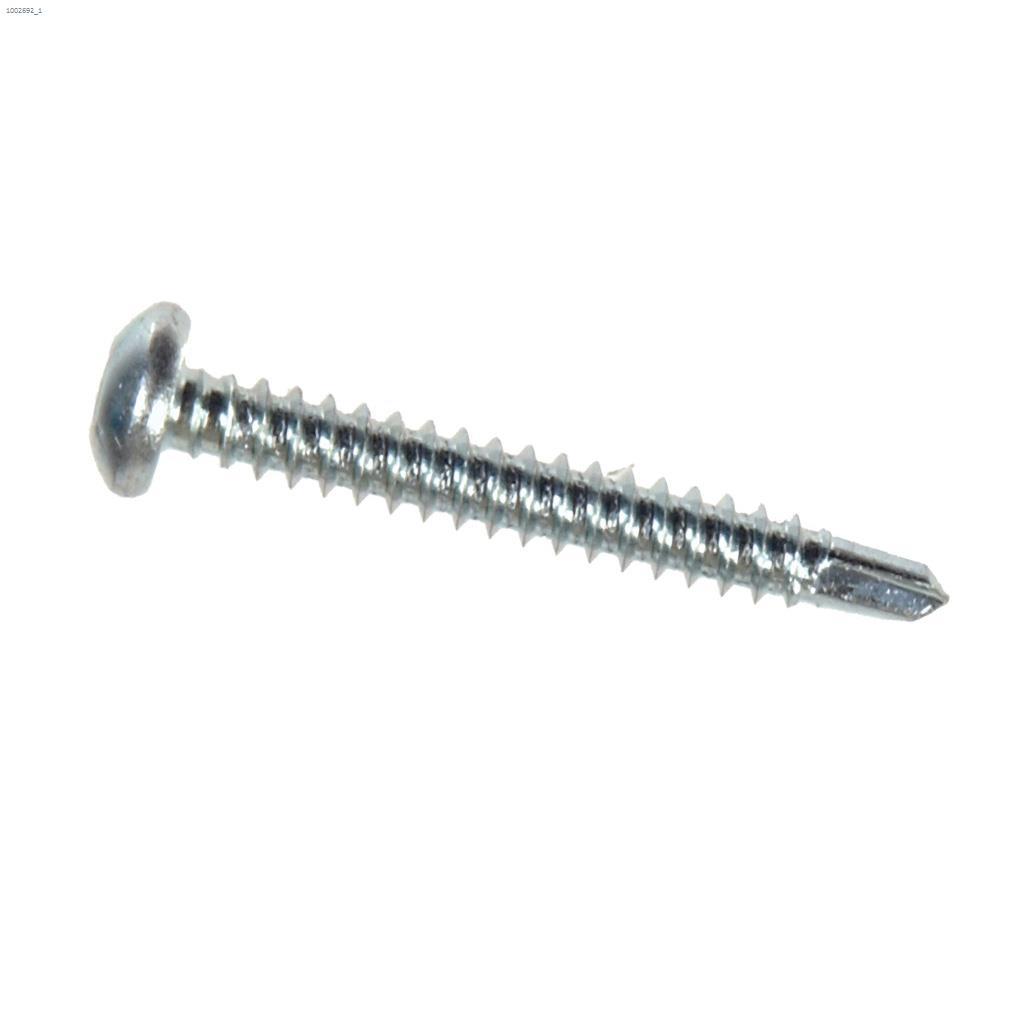 #14 x 1" Zinc HWH Sheet Metal Screw-25/Pack