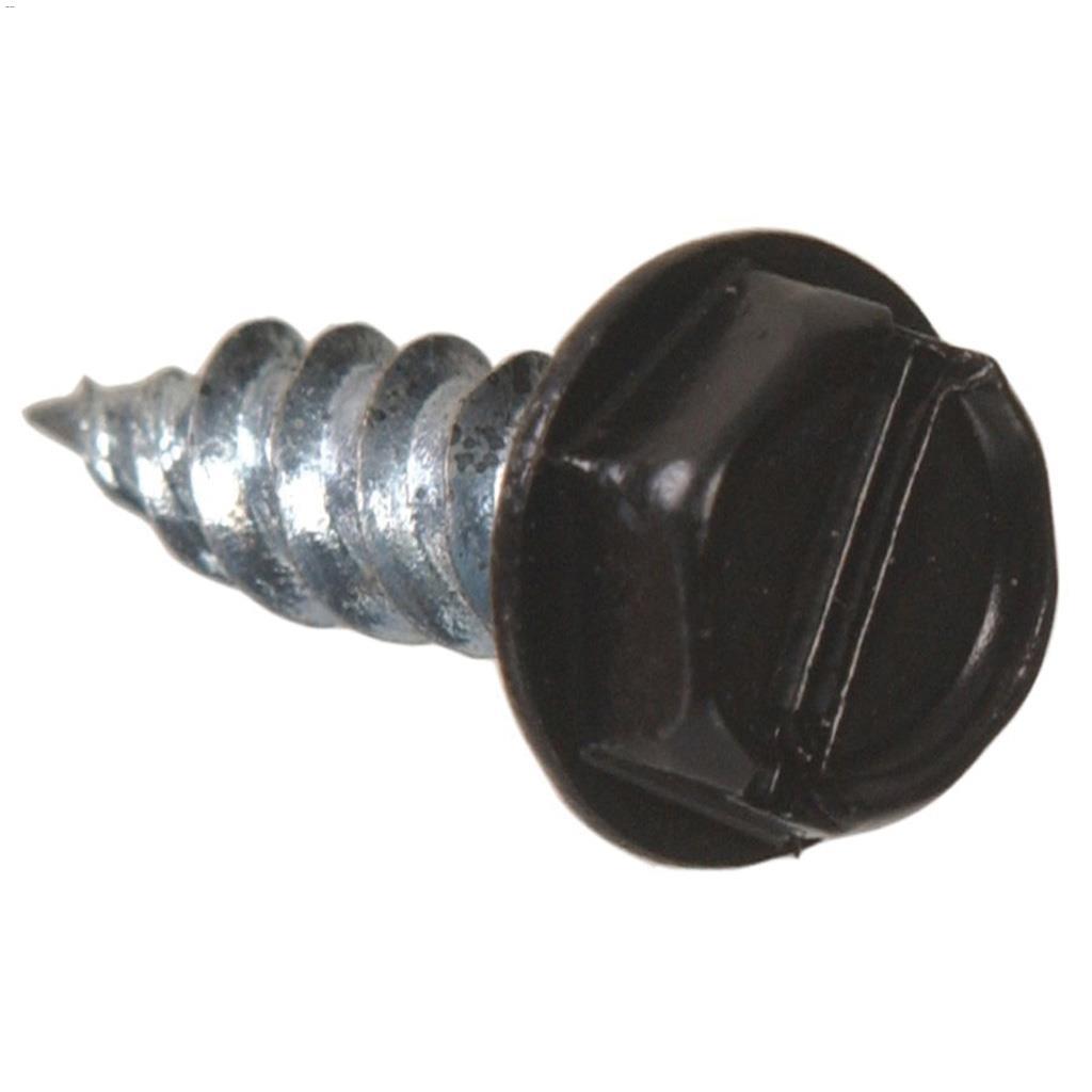 #7 x 1/2" Black HWH Sheet Metal Screw-100/Pack