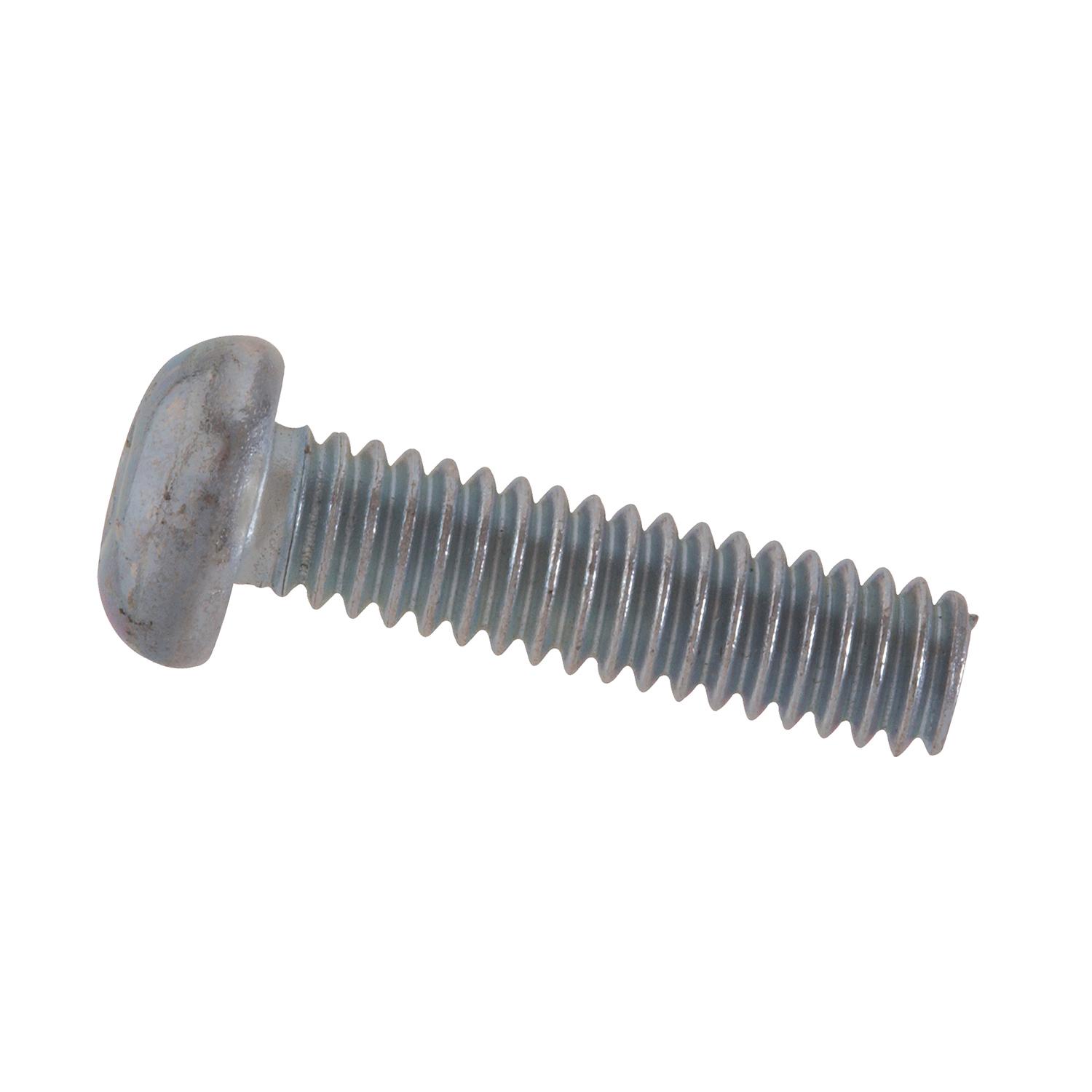 #6-32 x 3" Zinc Round Head Machine Screw-5/Pack