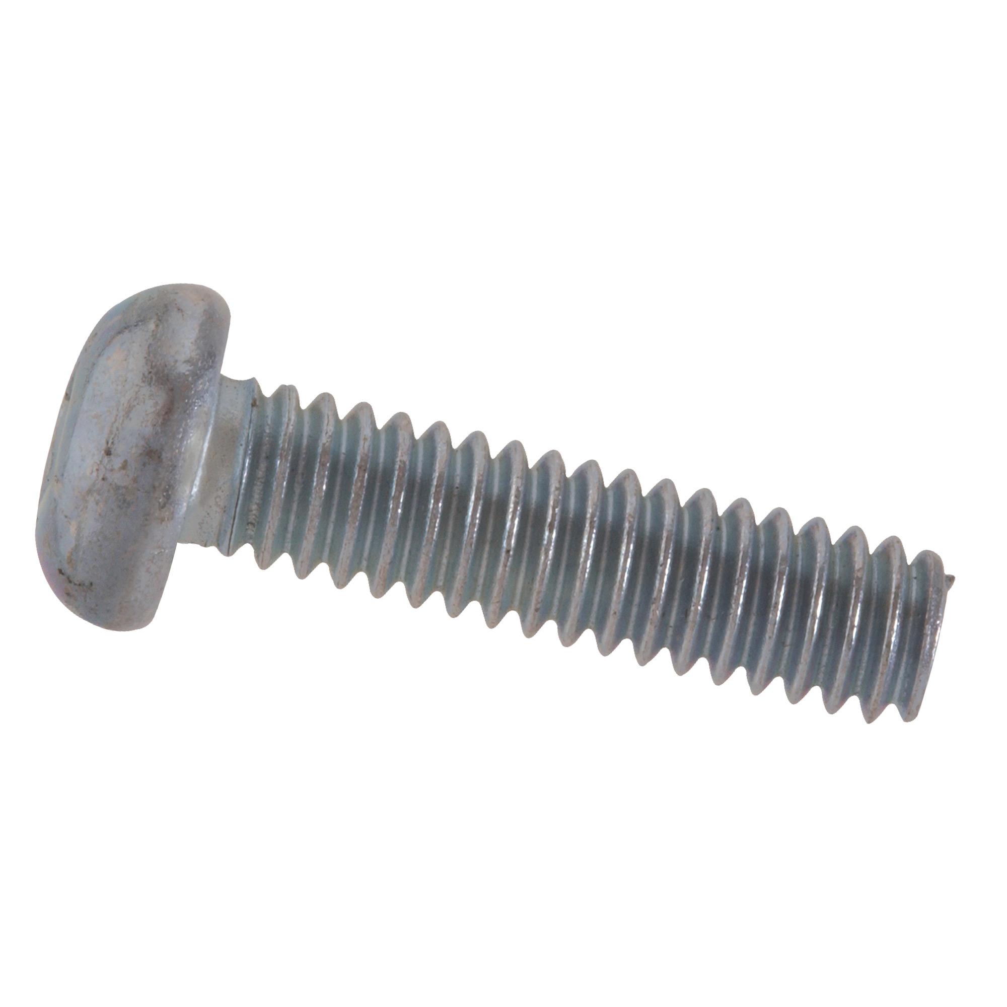 #10-24 x 1/2" Zinc Round Head Machine Screw-10/Pack