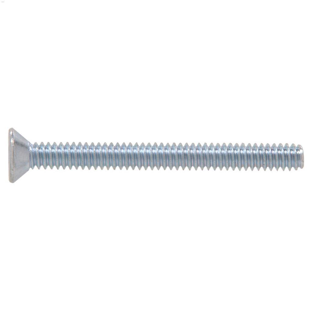 #4-40 x 1/2" Zinc Flat Head Machine Screw-14/Pack