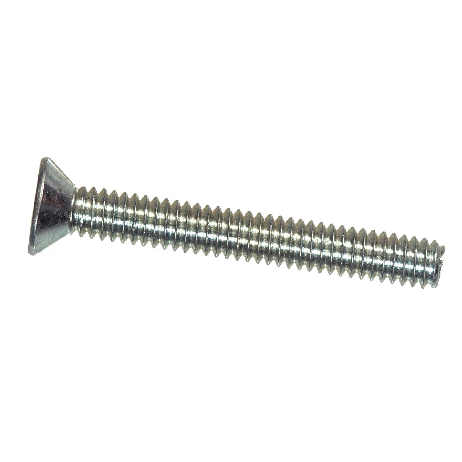 #6-32 x 1-1/2" Zinc Flat Head Machine Screw-10/Pack