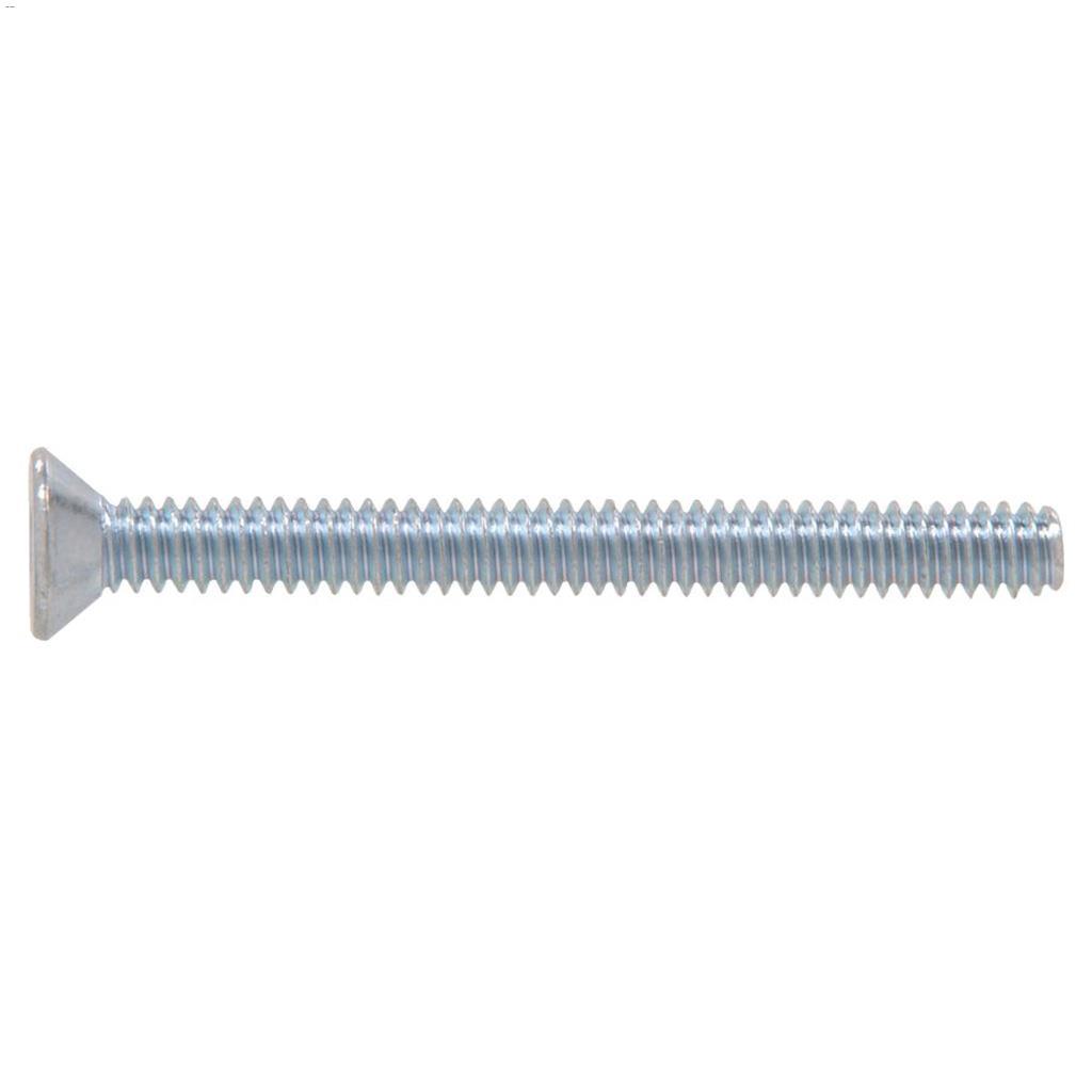#8-32 x 1/2" Zinc Flat Head Machine Screw-12/Pack