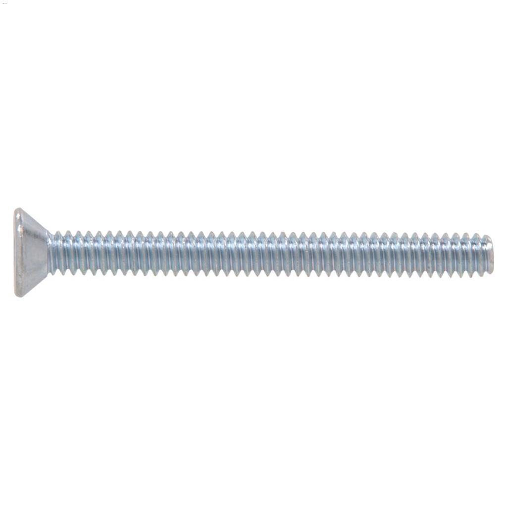 1/4-20 x 1/2" Zinc Flat Head Machine Screw-5/Pack