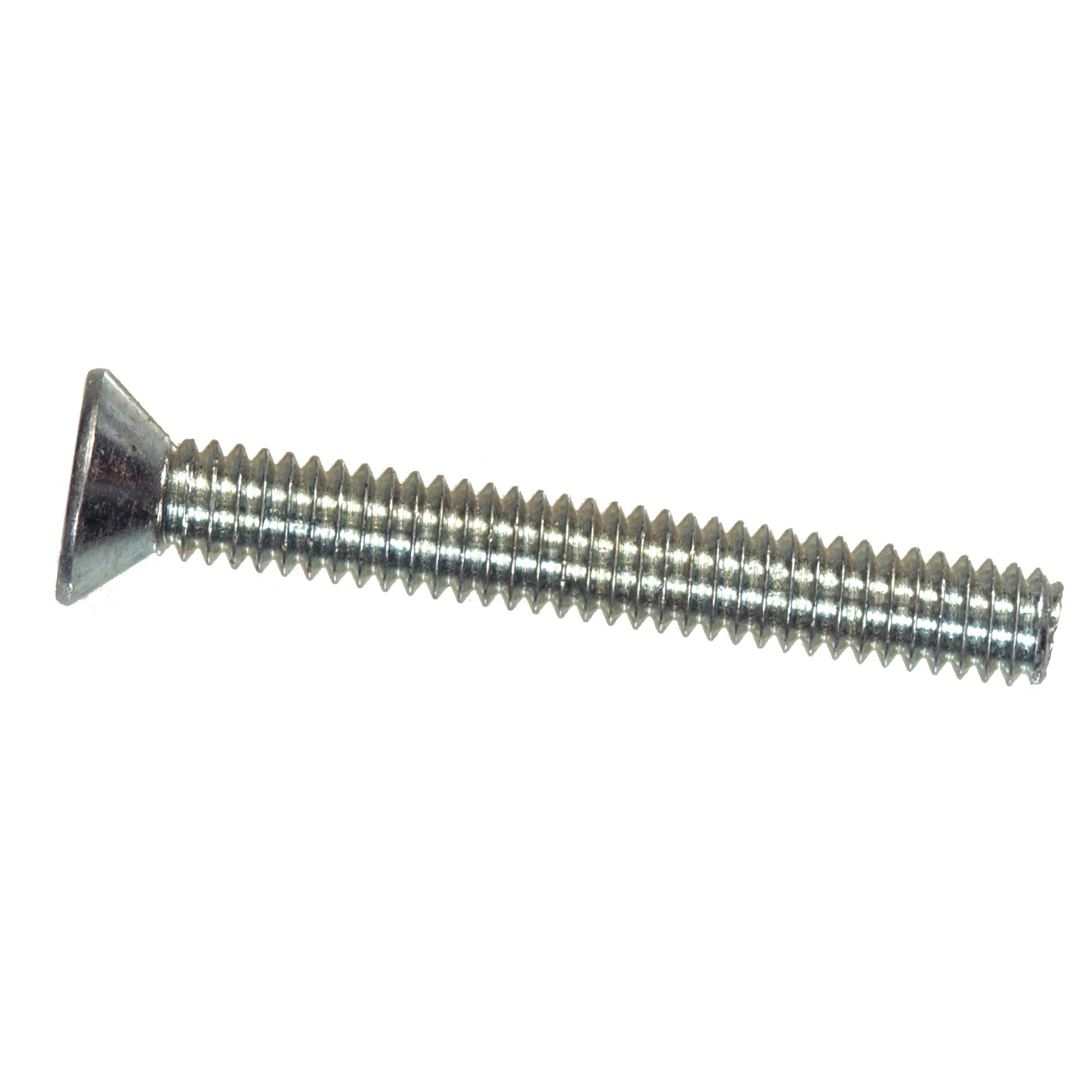 1/4-20 x 3" Zinc Flat Head Machine Screw-2/Pack
