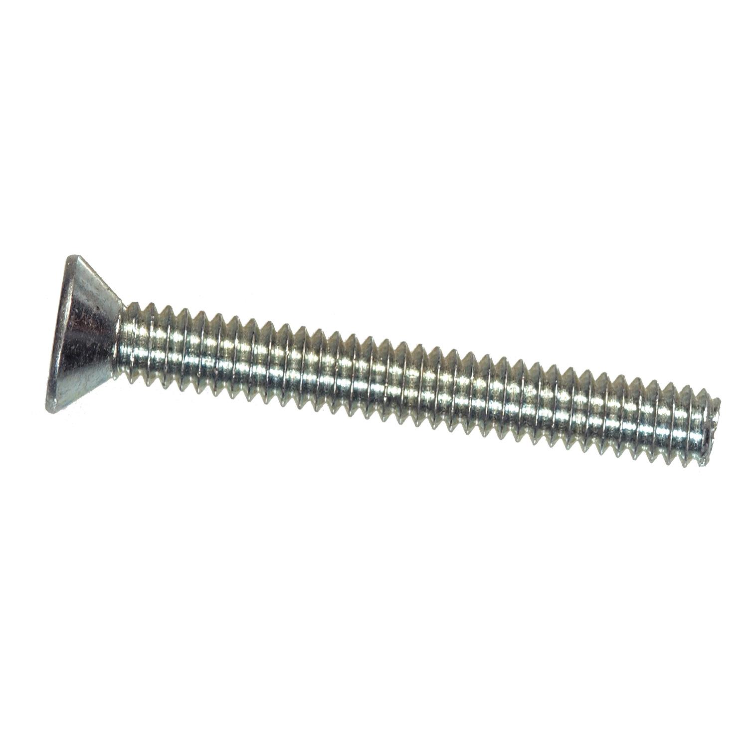 M6 x 1 x 35 mm Zinc Flat Head Machine Screw