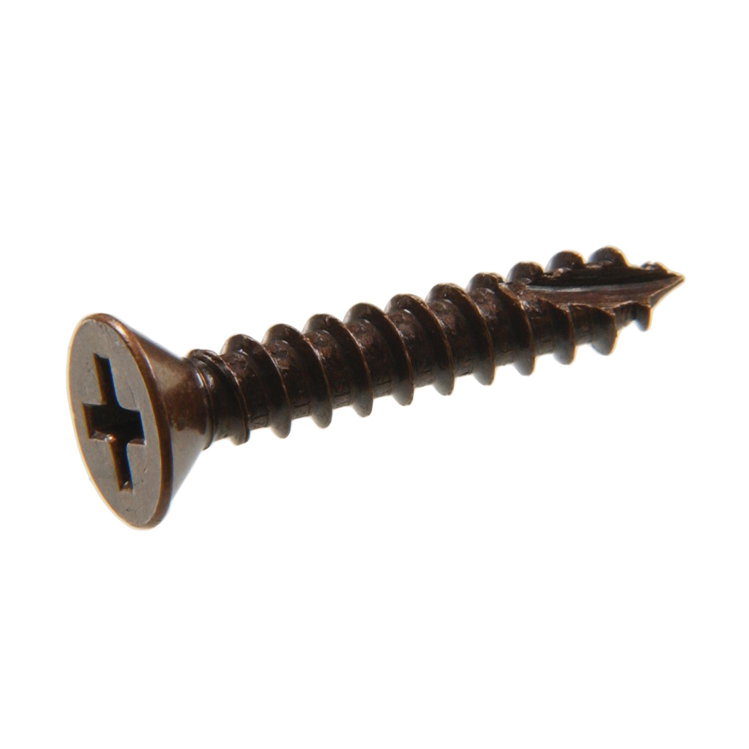 #9 x 3/4" Venetian Bronze Flat Head Hinge Screw