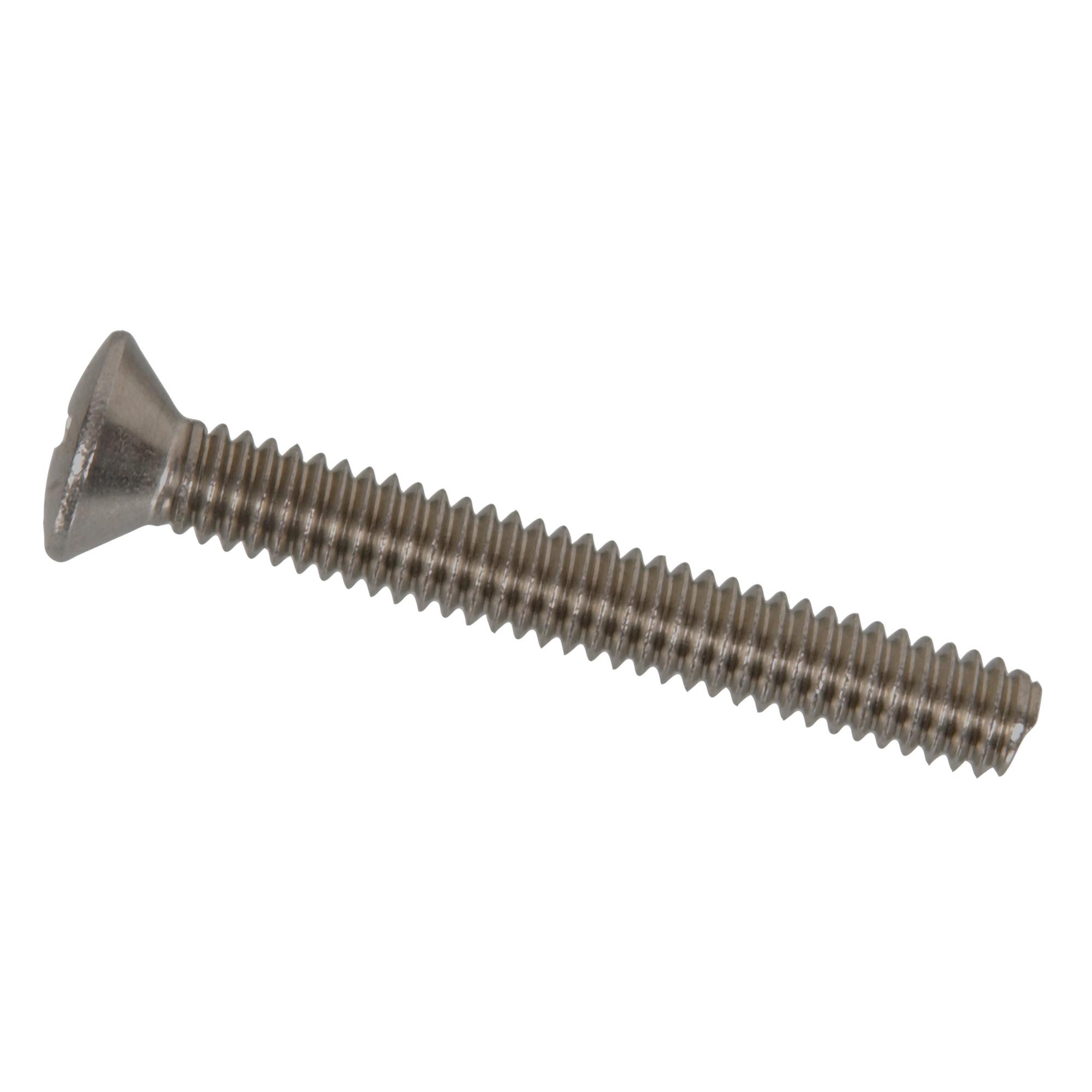 M8 x 1.25 x 35 mm Zinc Oval Head Machine Screw-1/Pack