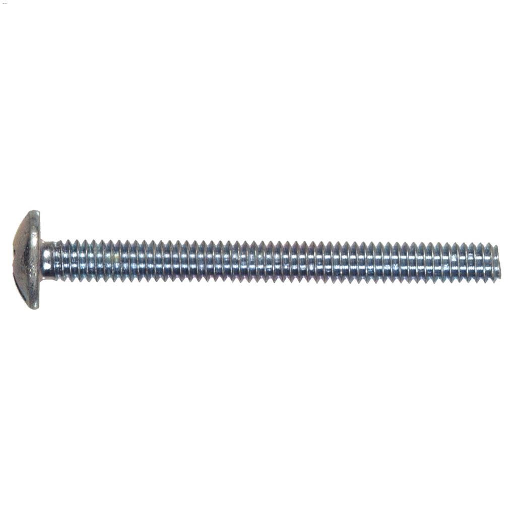 #8-32 x 1/2" Zinc Truss Head Machine Screw-4/Pack