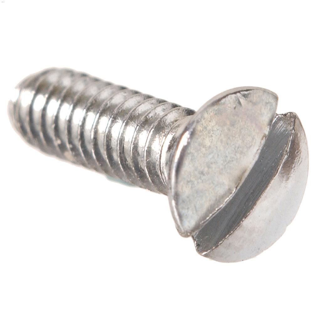 #6-32 x 1" Chrome Oval Head Machine Screw-2/Pack