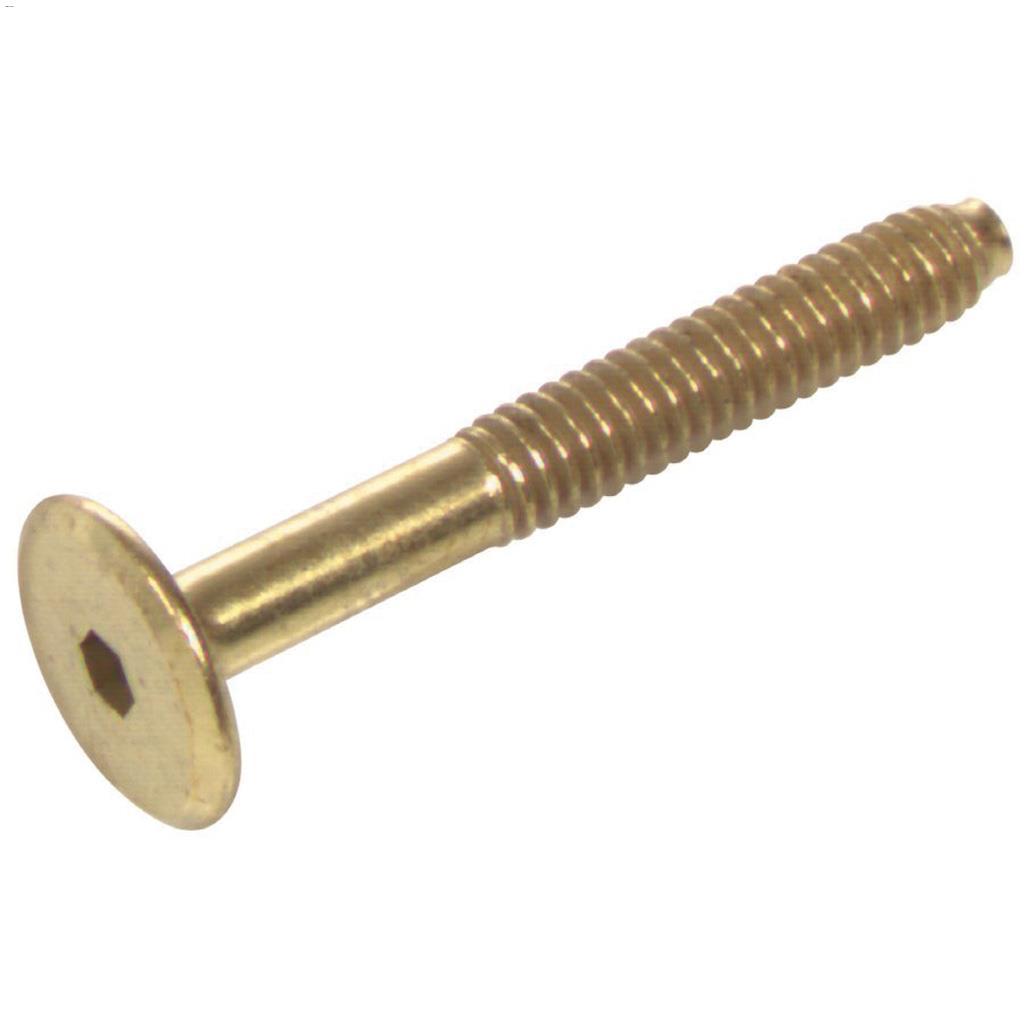 M7 x 50 mm Brass Socket Connecting Screw-4/Pack