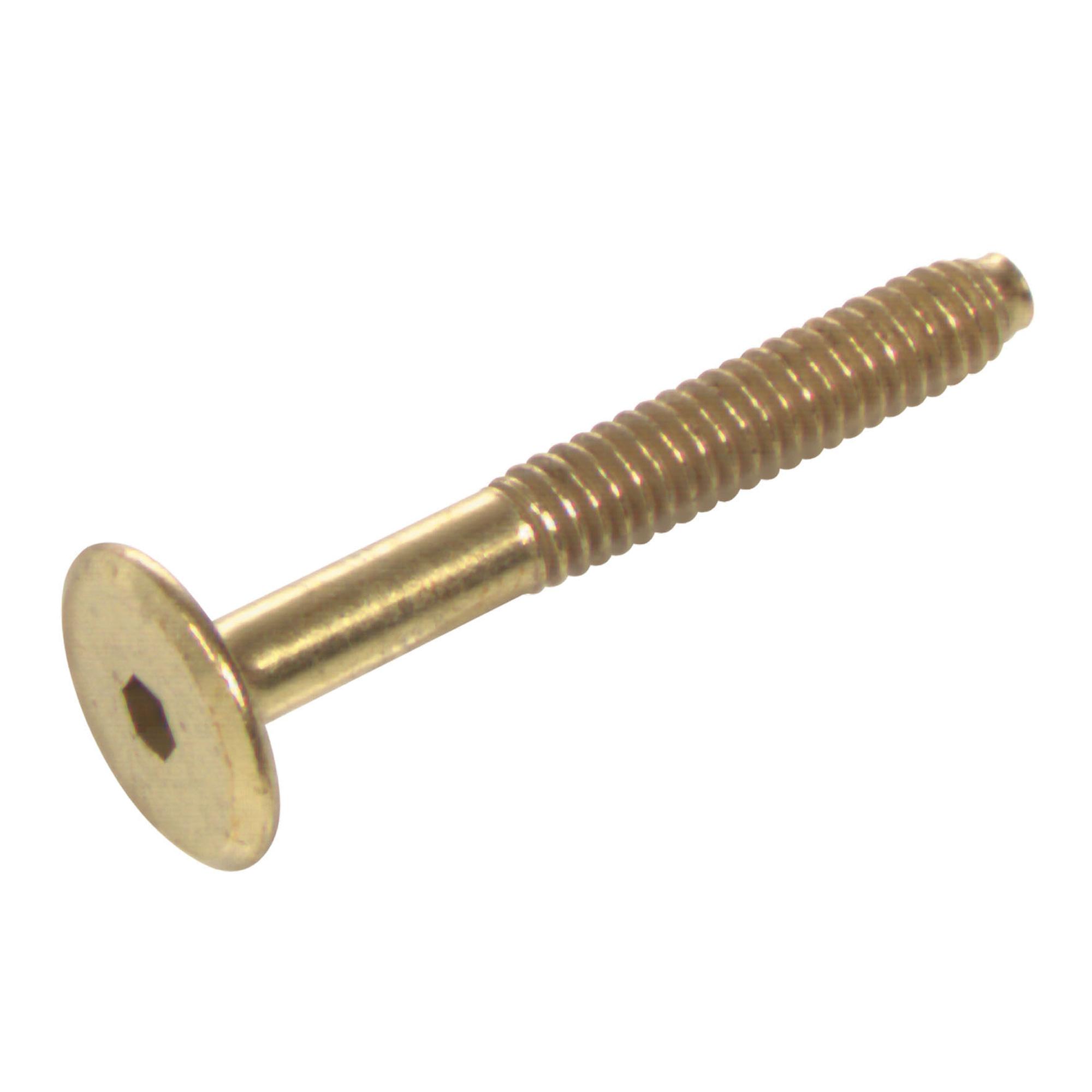 M7 x 70 mm Brass Socket Connecting Screw-4/Pack
