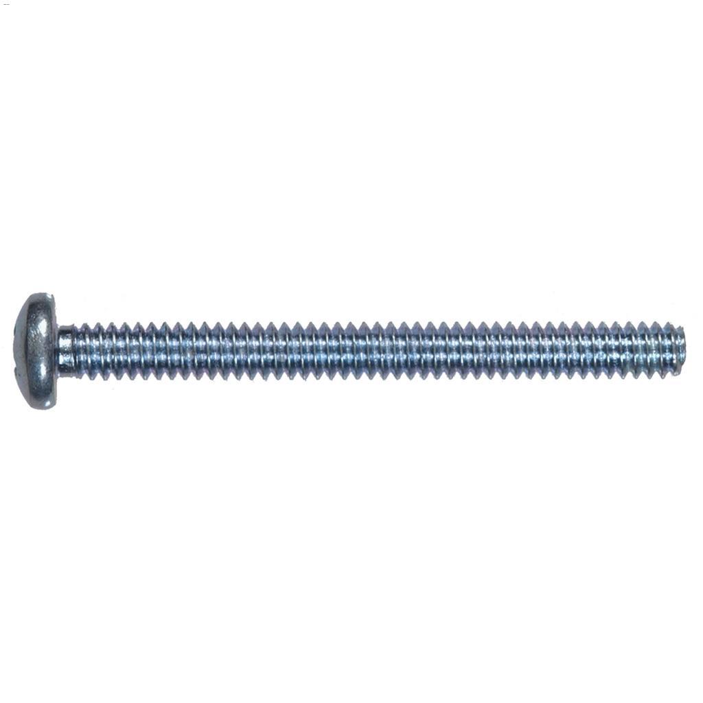 M5 x 0.8 x 10 mm Zinc Pan Head Machine Screw-3/Pack