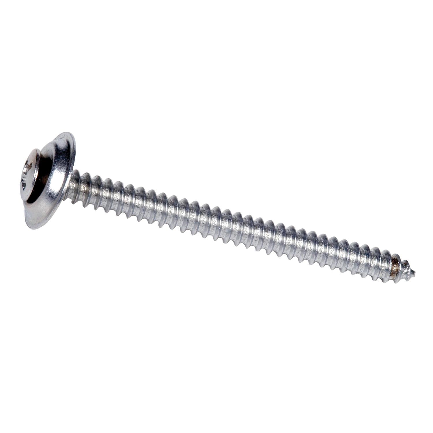 #8 x 2" Chrome Oval Head Wood Screw-2/Pack