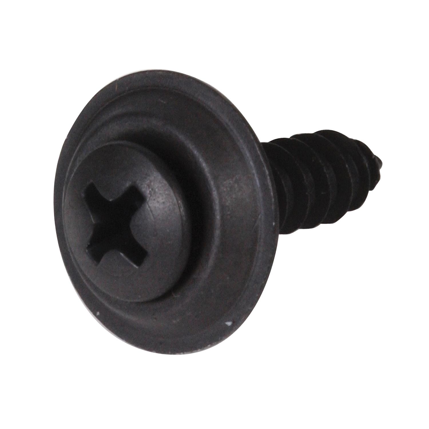 #10 x 1" Black Oval Head Wood Screw-1/Pack