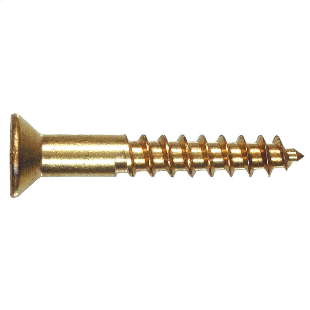 #7 x 3/4" Flat Head Wood Screw-4/Pack