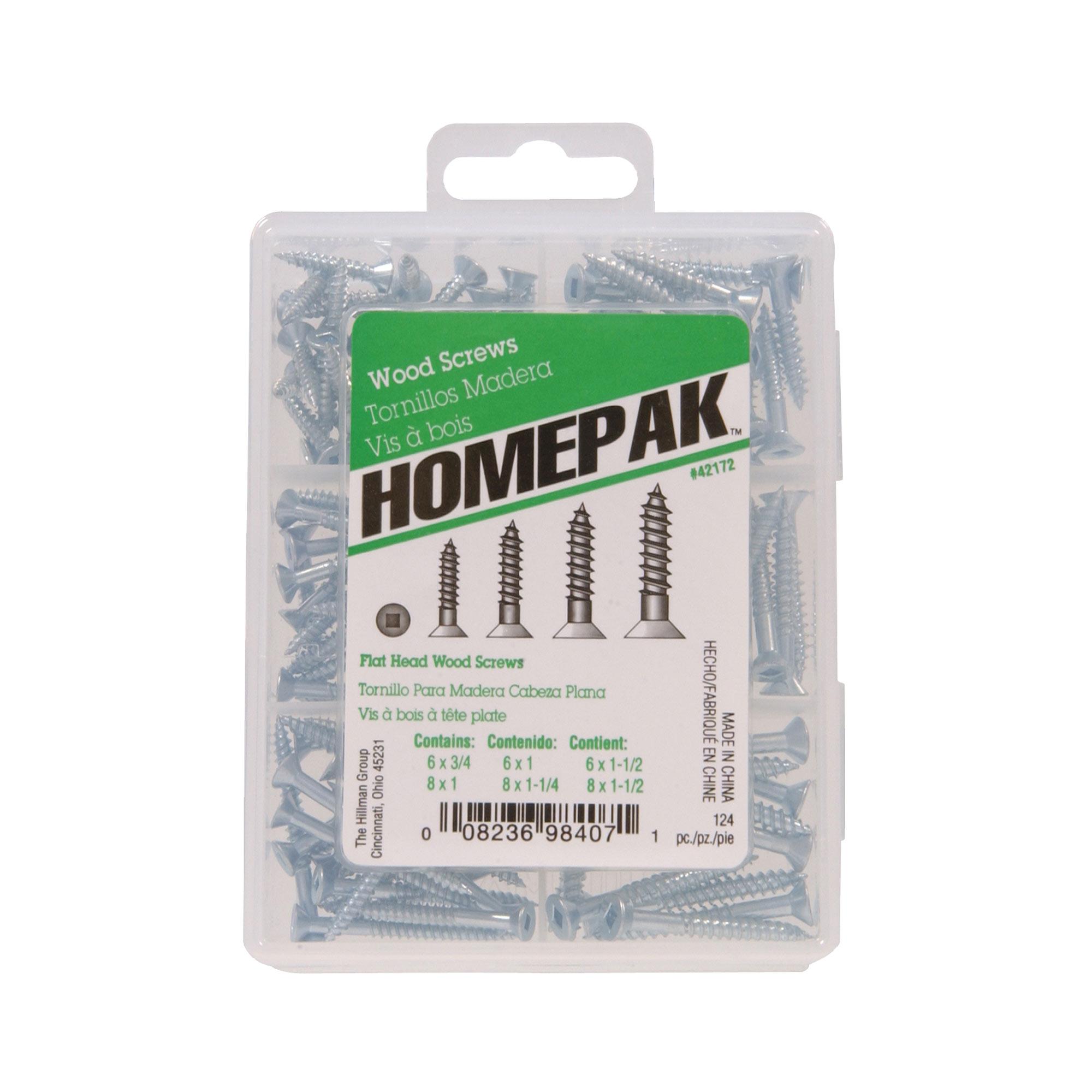 #9 x 2" Flat Head Wood Screw-4/Pack