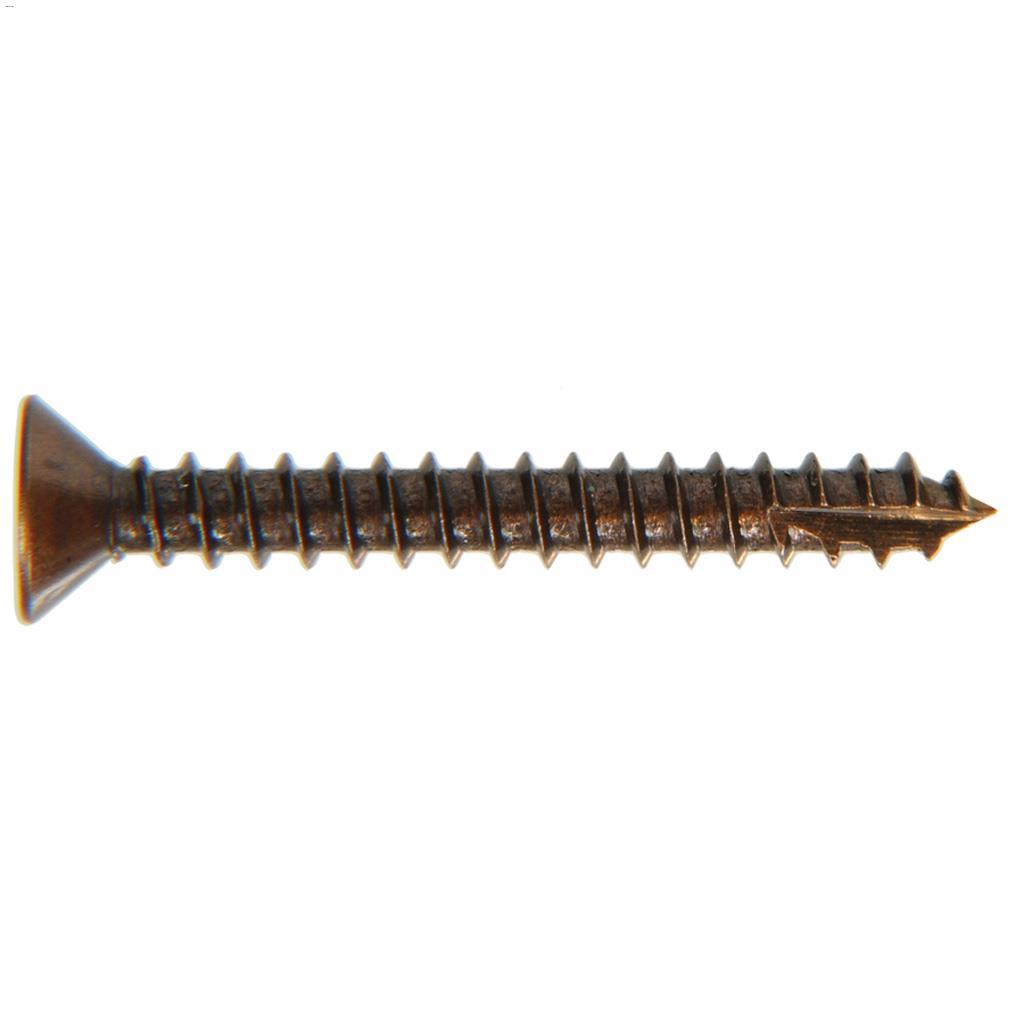 #9 x 3/4" Black Flat Head Hinge Screw-6/Pack