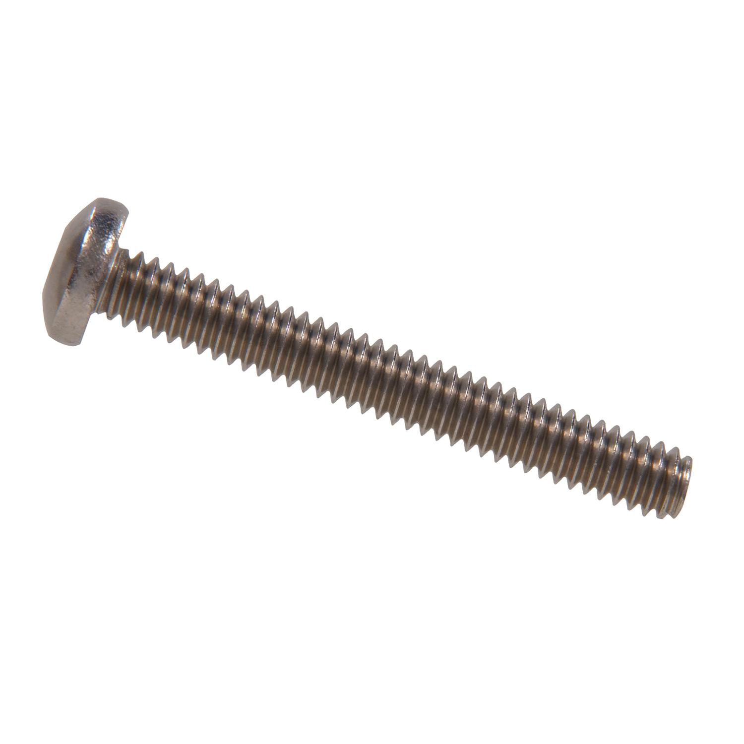 1/4-20 x 1" Round Head Machine Screw-5/Pack