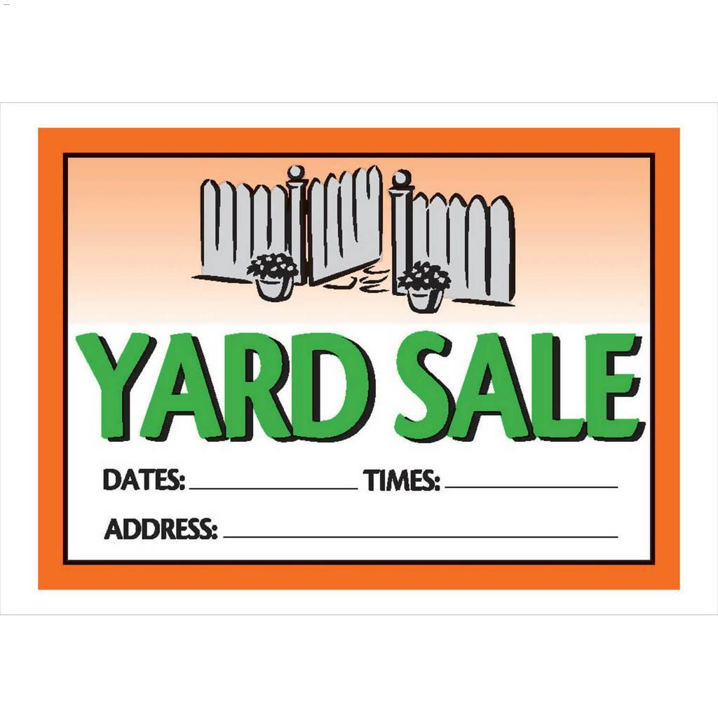 10" x 14" Yard Sale Vibrant Sign