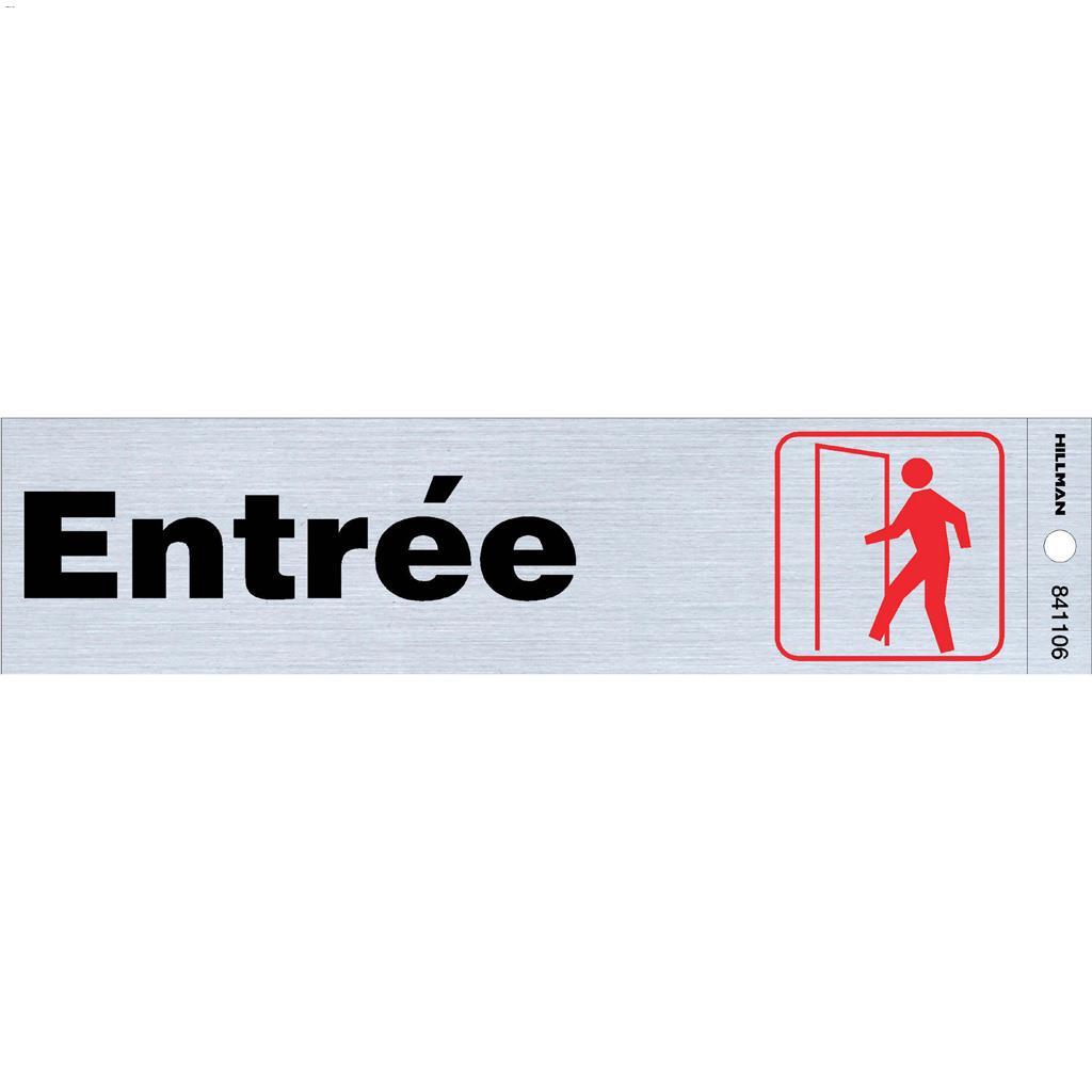 Écriteau Entrée