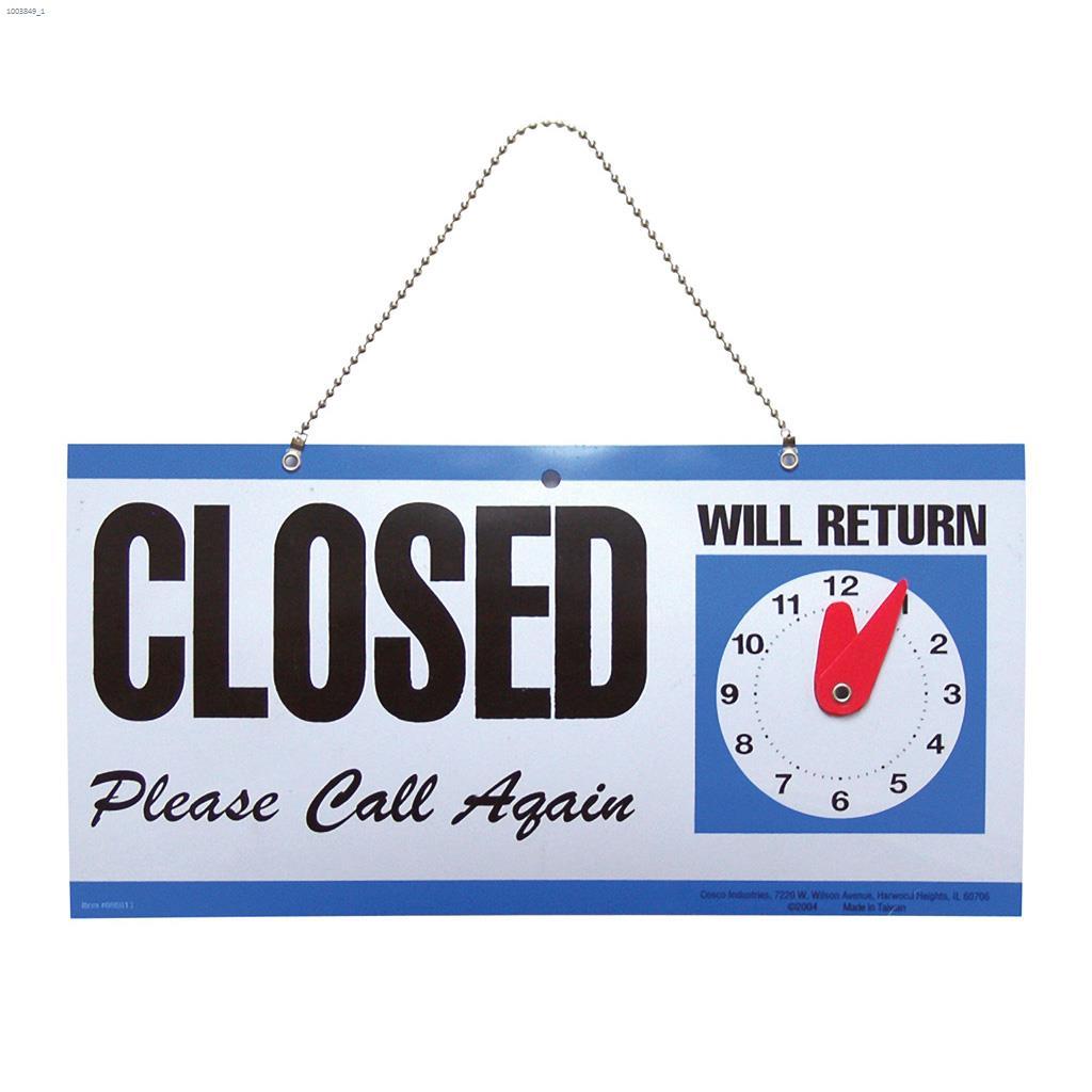 5-3/4" x 11-1/4" Open/Closed Sign