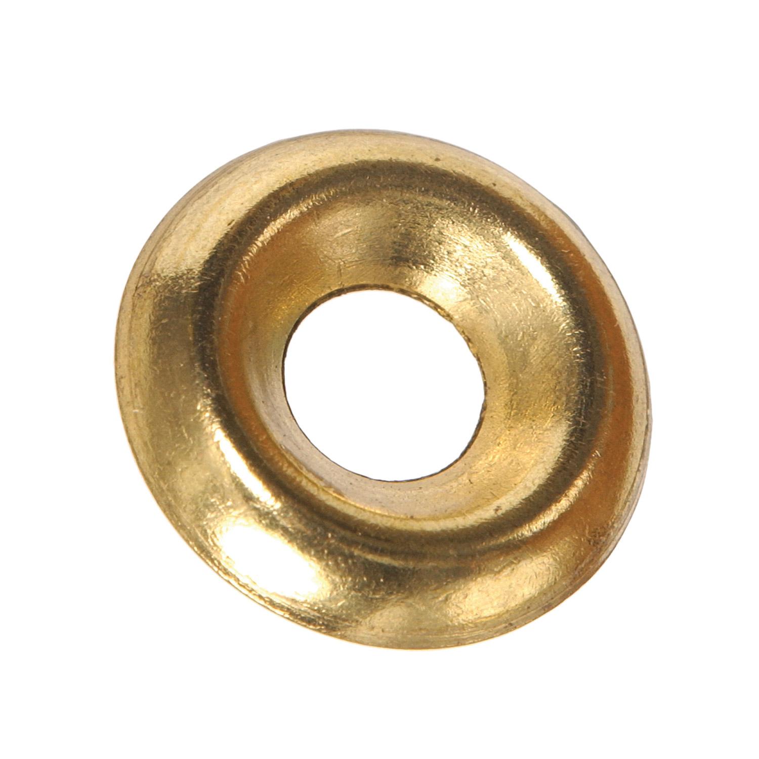 #8 Brass Plated Steel Countersunk Finish Washer