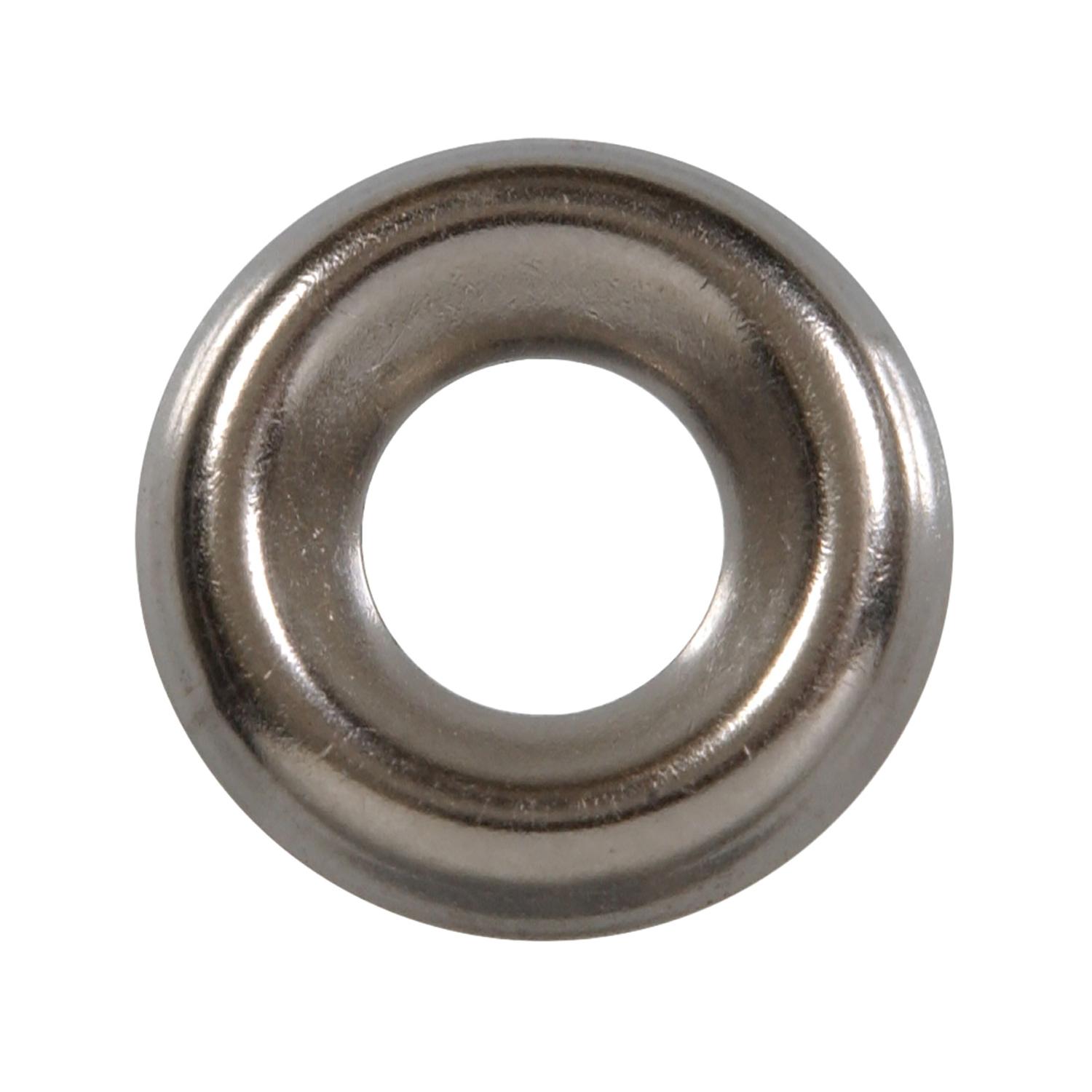 #8 Brass Nickel Plated Countersunk Finish Washer