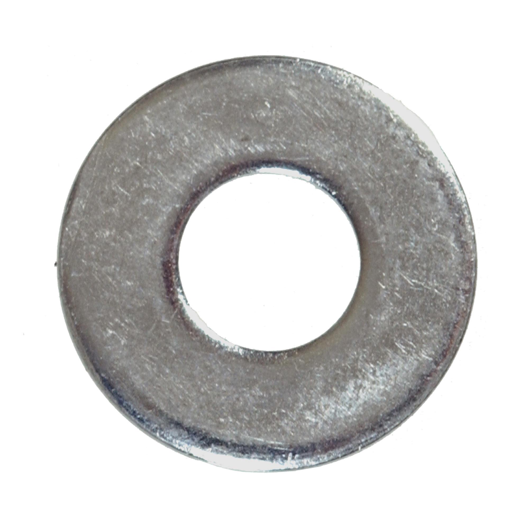 3/8" Zinc Plated Steel SAE Flat Washer-10/Pack