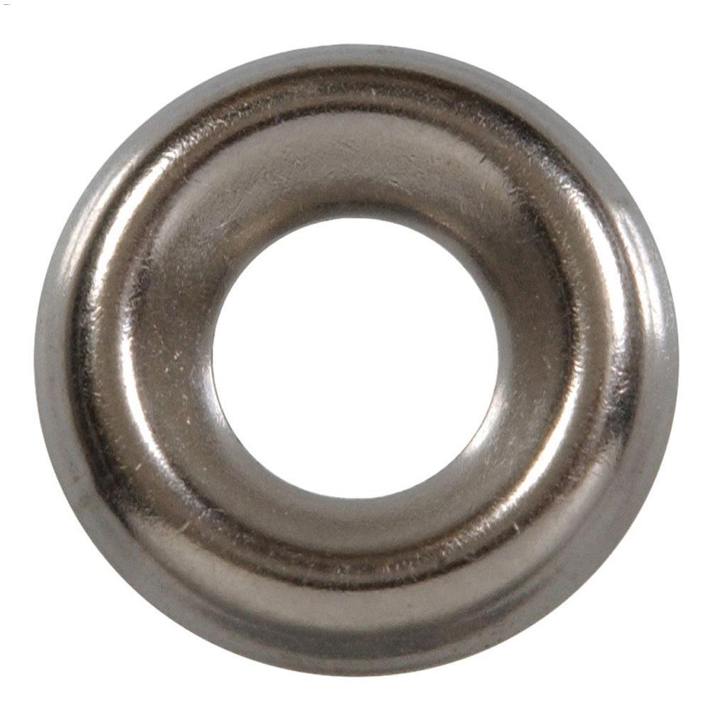 #6 Nickel Plated Steel Finish Washer-18/Pack