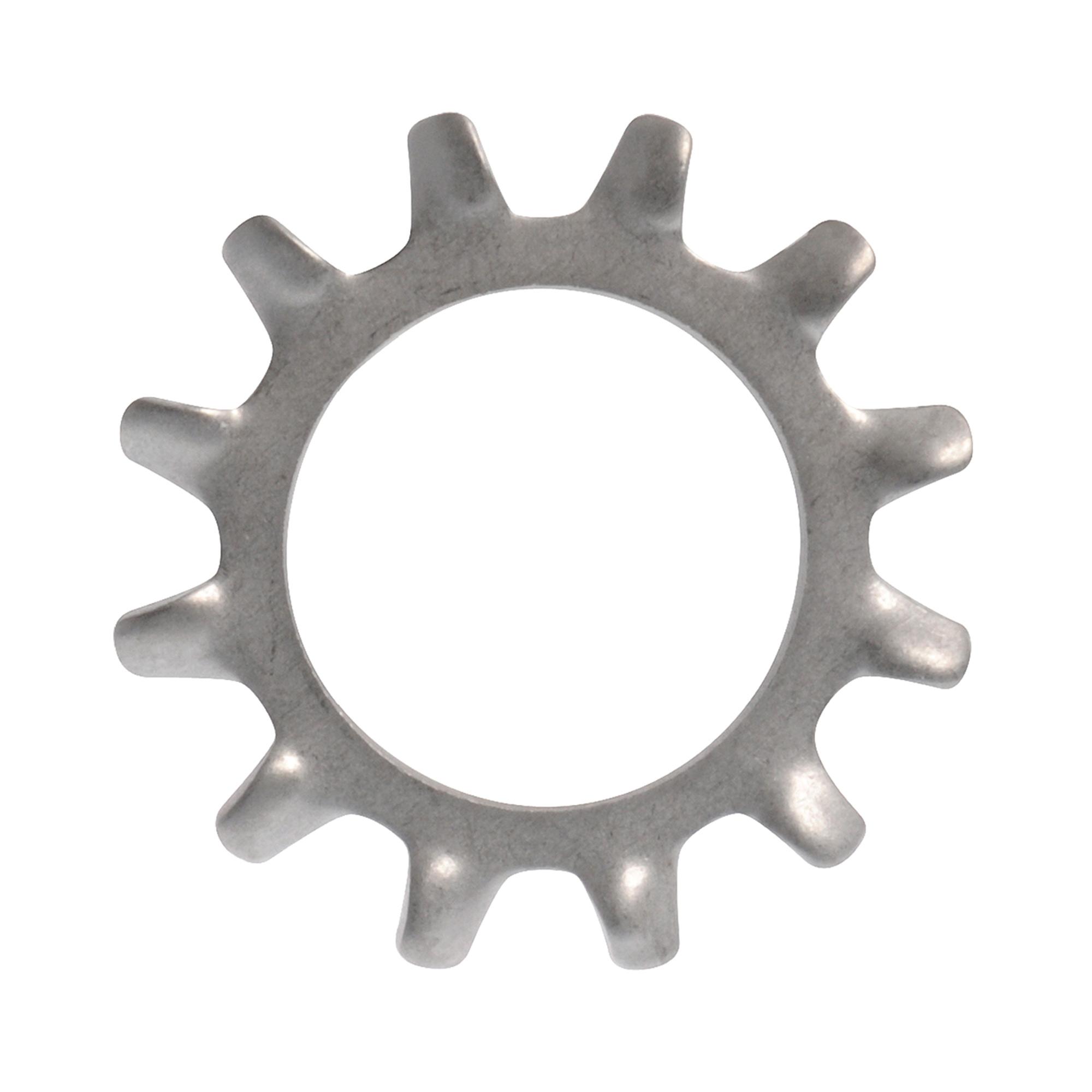 3/8" Zinc Plated Steel External Tooth Lock Washer-2/Pack