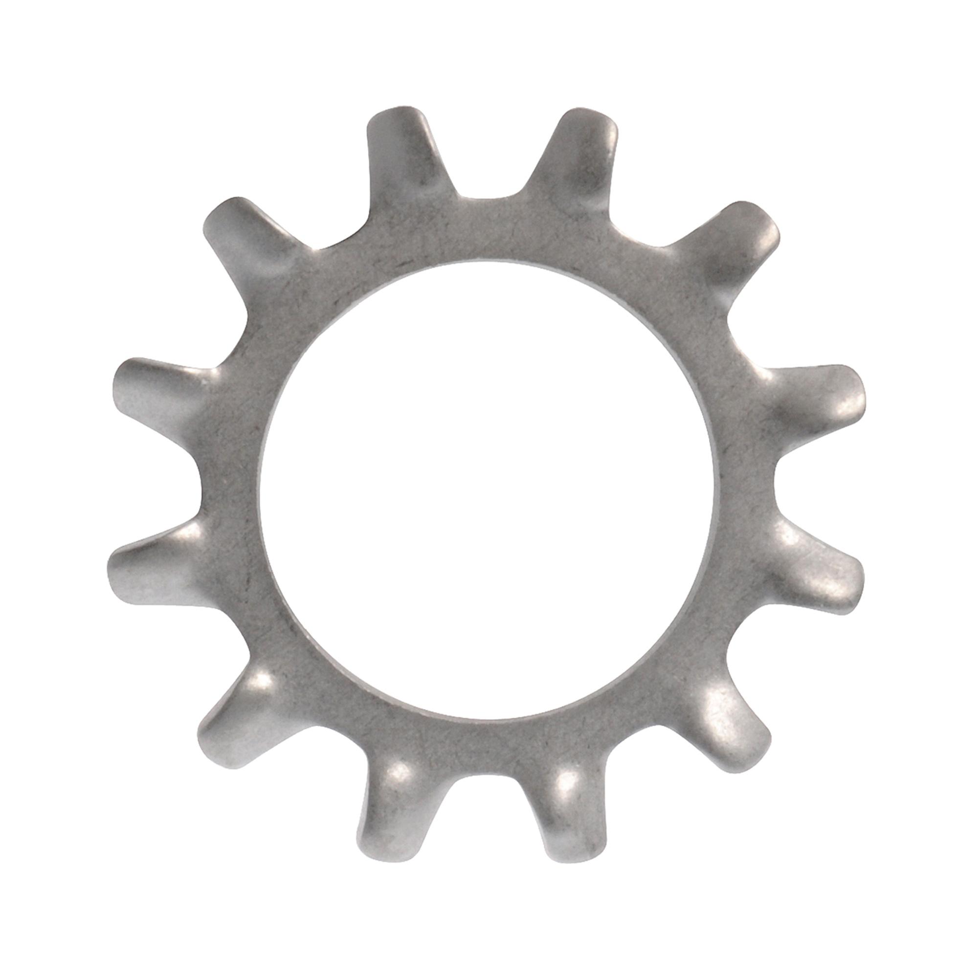 1/2" Zinc Plated Steel External Tooth Lock Washer-2/Pack