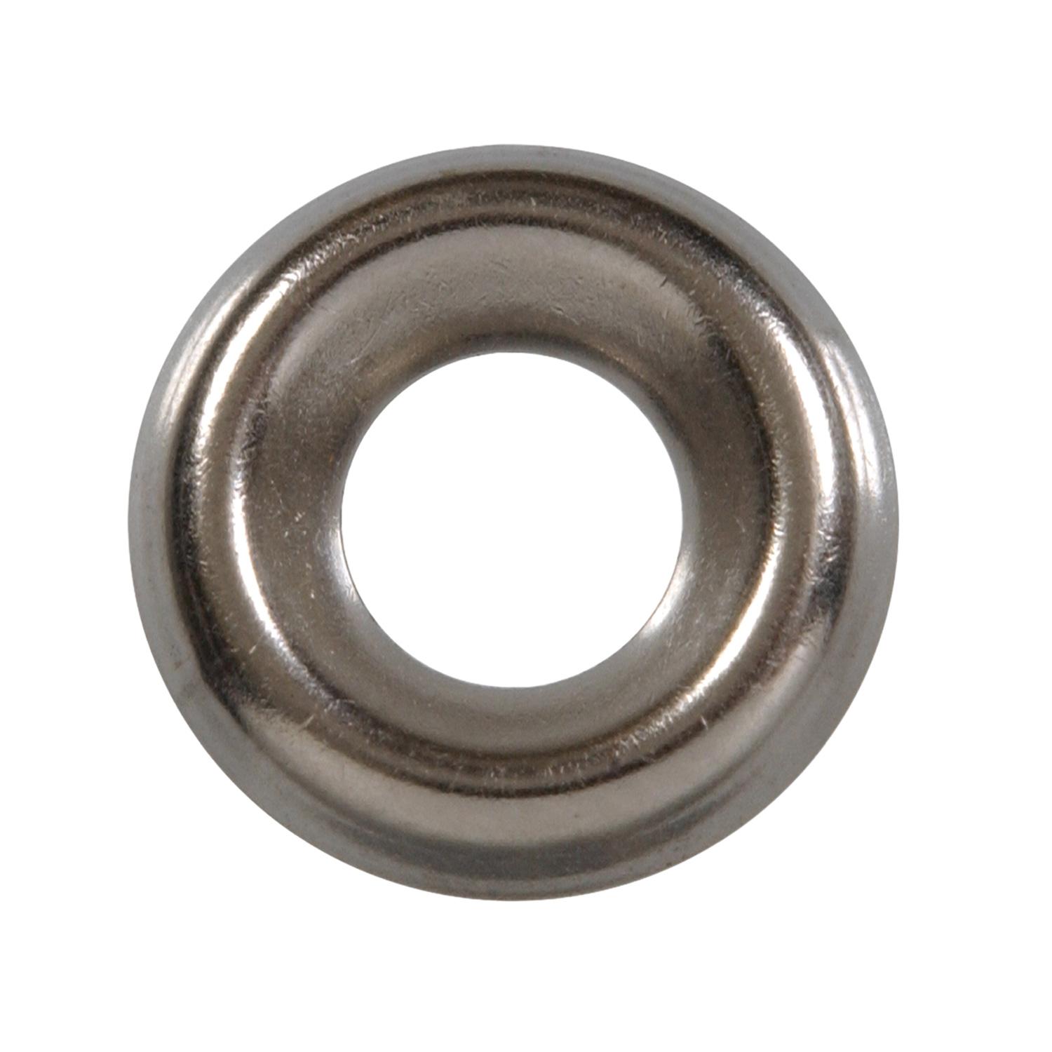 #8 Stainless Steel Finish Washer-5/Pack