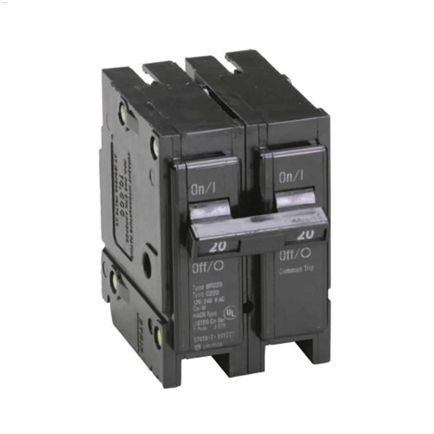 2 Pole Type BR Plug-On Molded Case Circuit Breaker