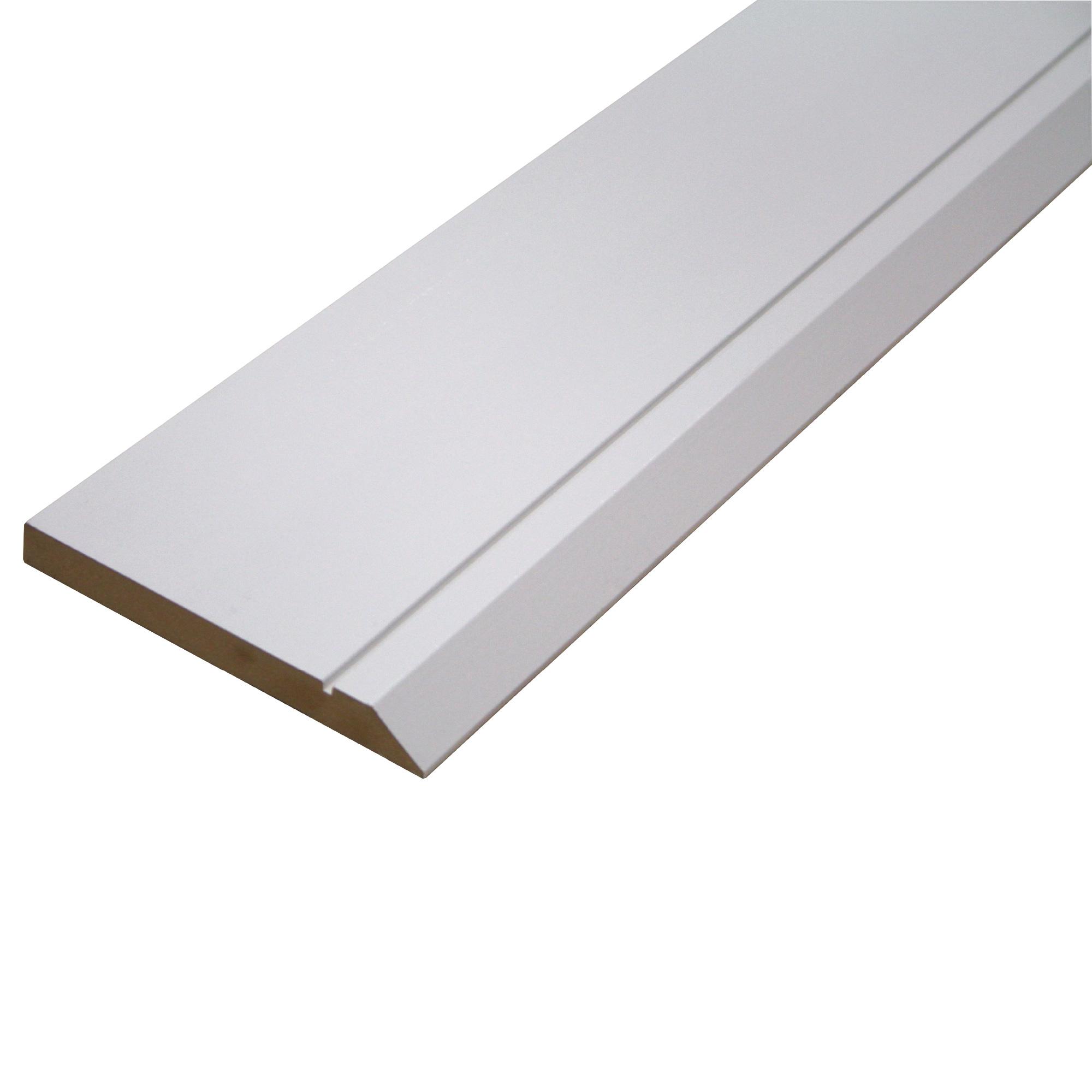 5-1/2" x 5/8" x 16' Primed MDF Urban Baseboard Moulding