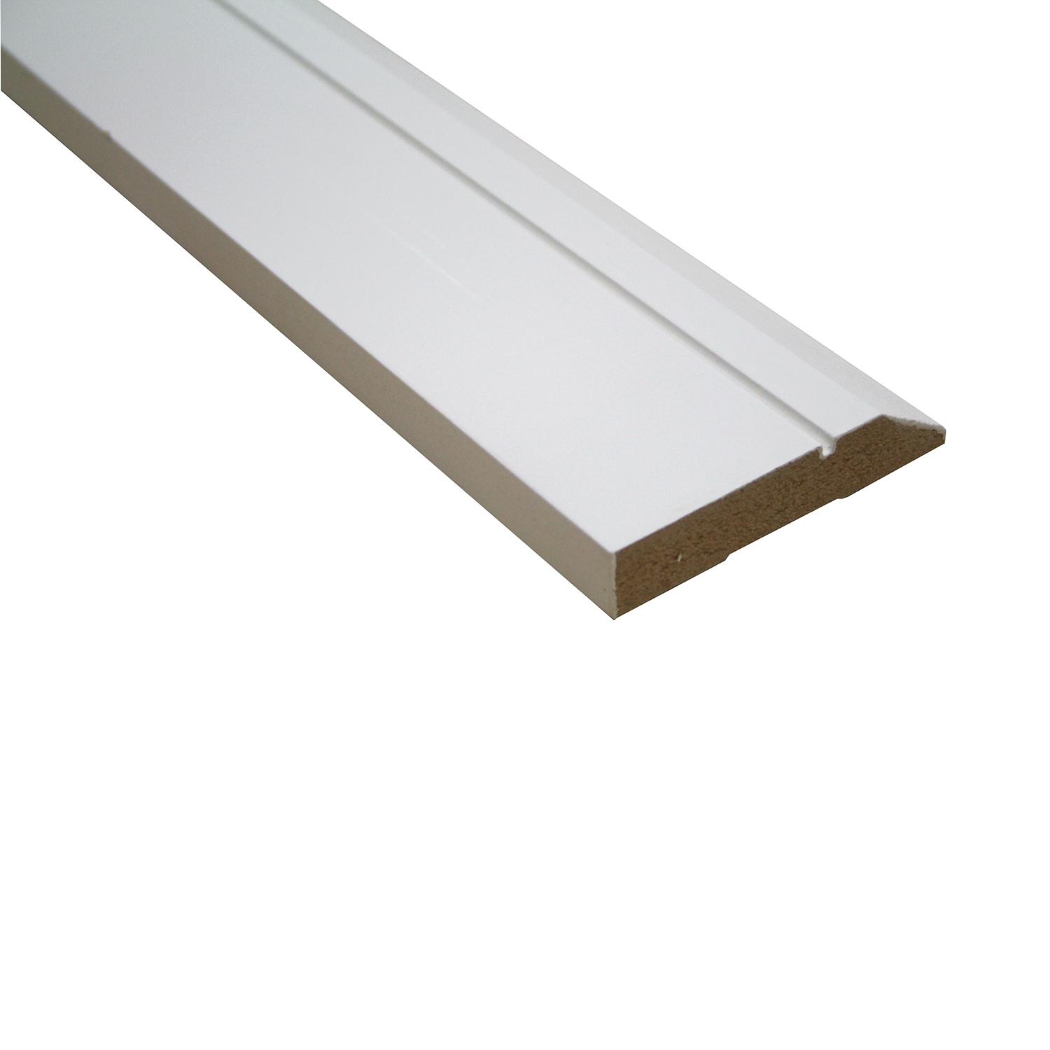 3-1/2" x 3/4" x 8' Chambranle urbain en MDF apprêté