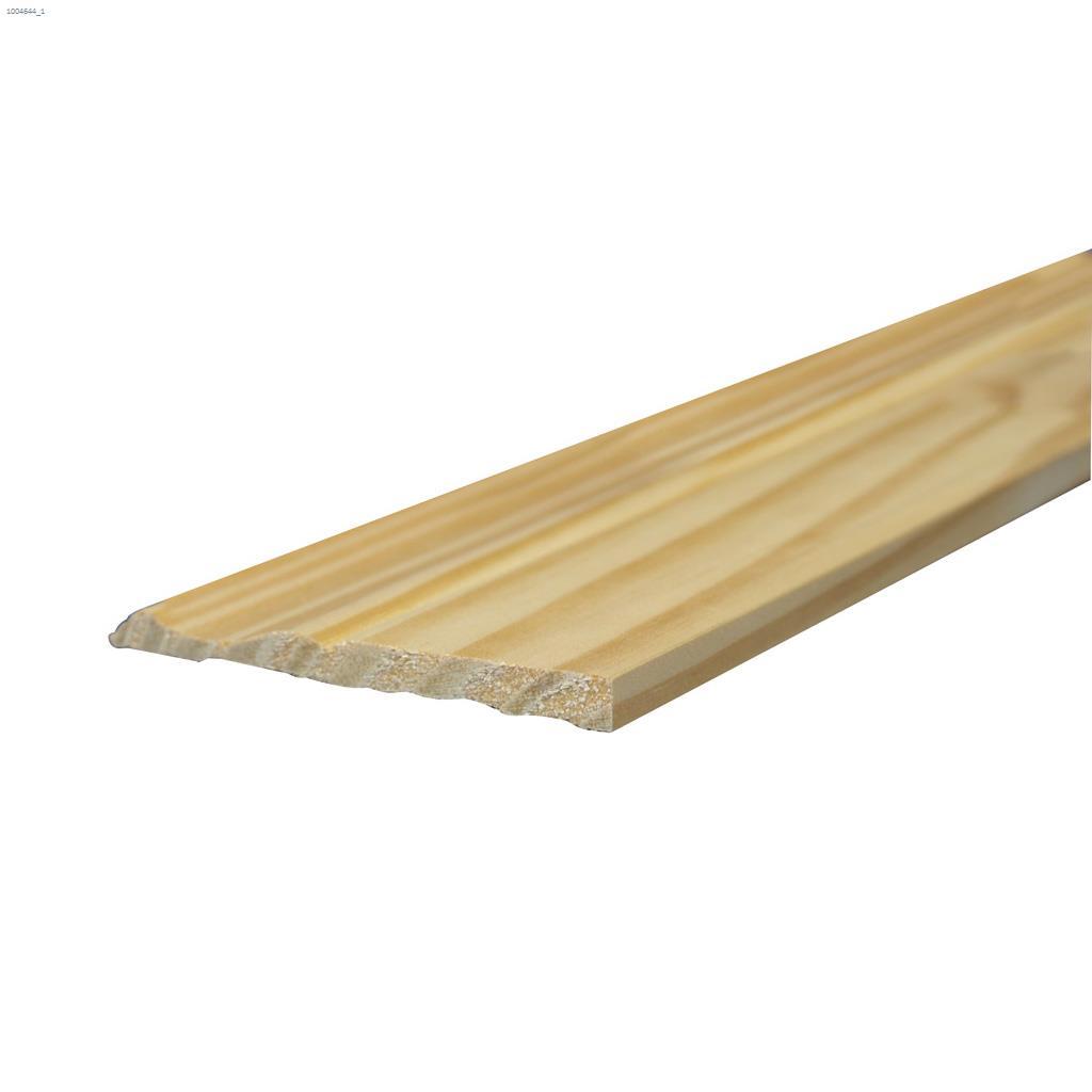 4-1/8" x 3/8" x 8' Pine Colonial Baseboard Moulding