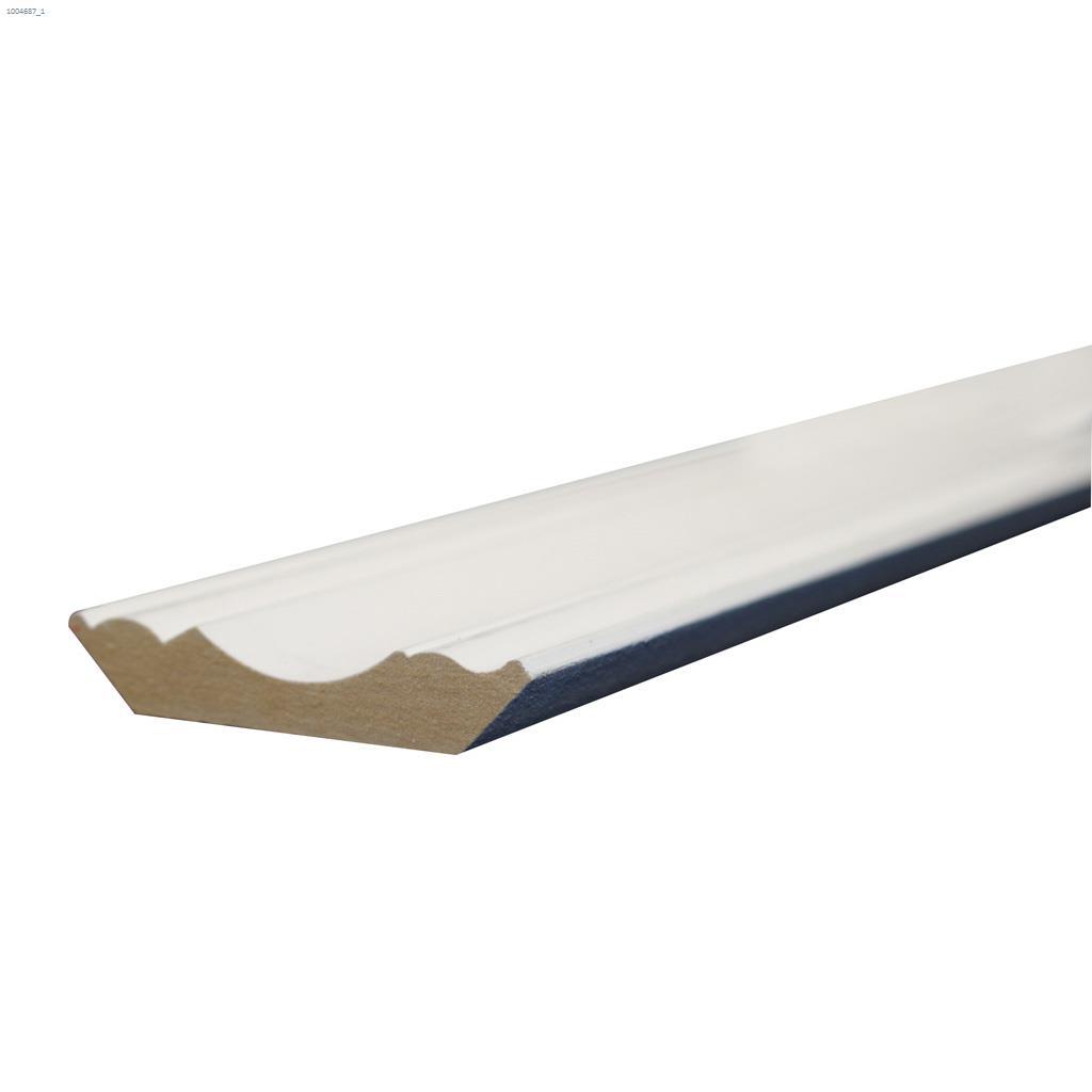 3-5/16" x 5/8" x 8' Corniche en MDF apprêtée