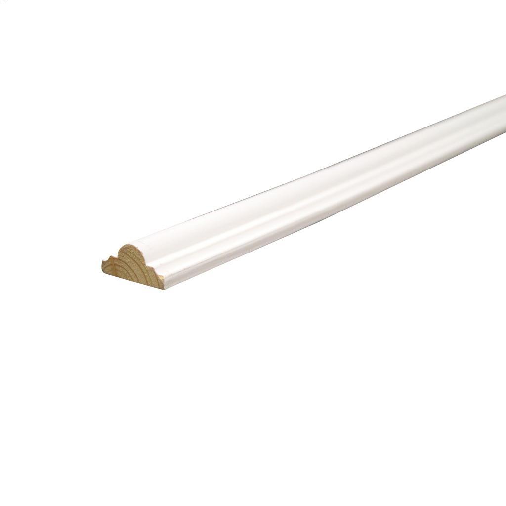 1-1/8" x 9/16" x 8' Primed Pine Astragal Moulding