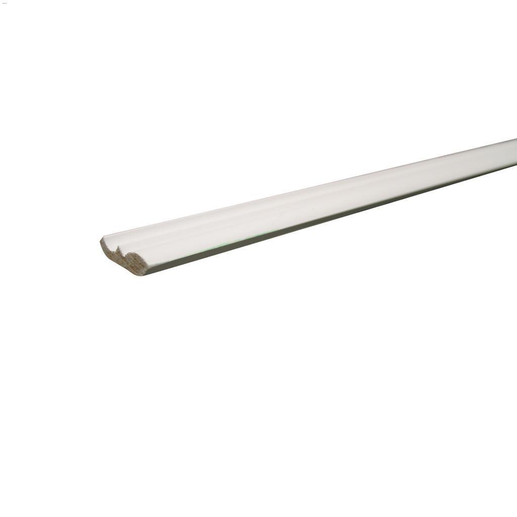 1-5/8" x 7/16" x 16' Corniche en pin, apprêté