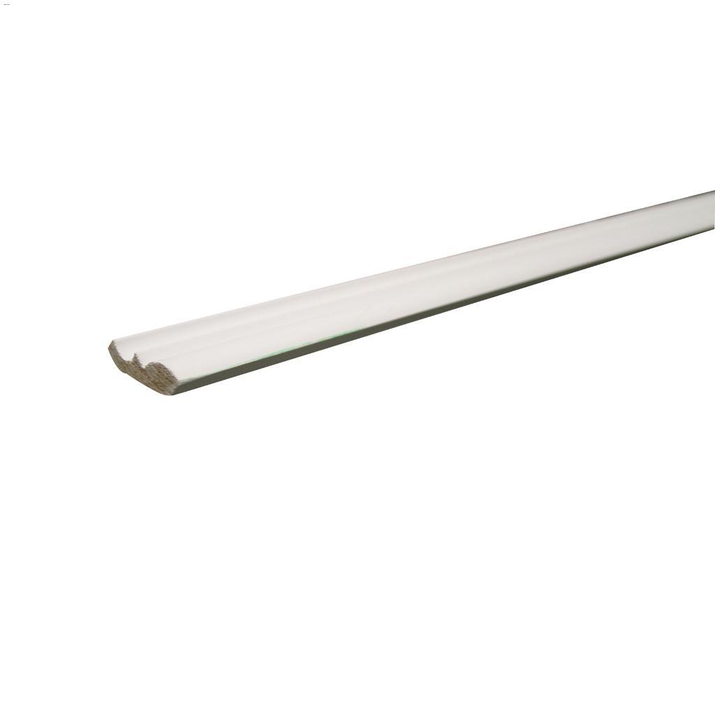 1-5/8" x 7/16" x 8' Corniche en pin, apprêtée