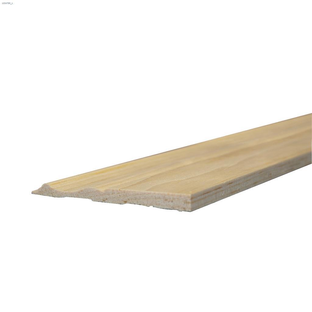 4-1/8" x 3/8" x 8' Clear Pine Colonial Baseboard Moulding