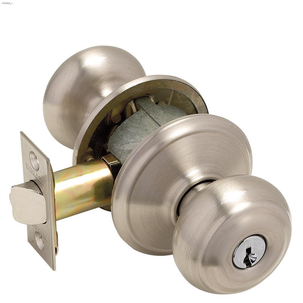Georgian Entry Knob Satin Nickel