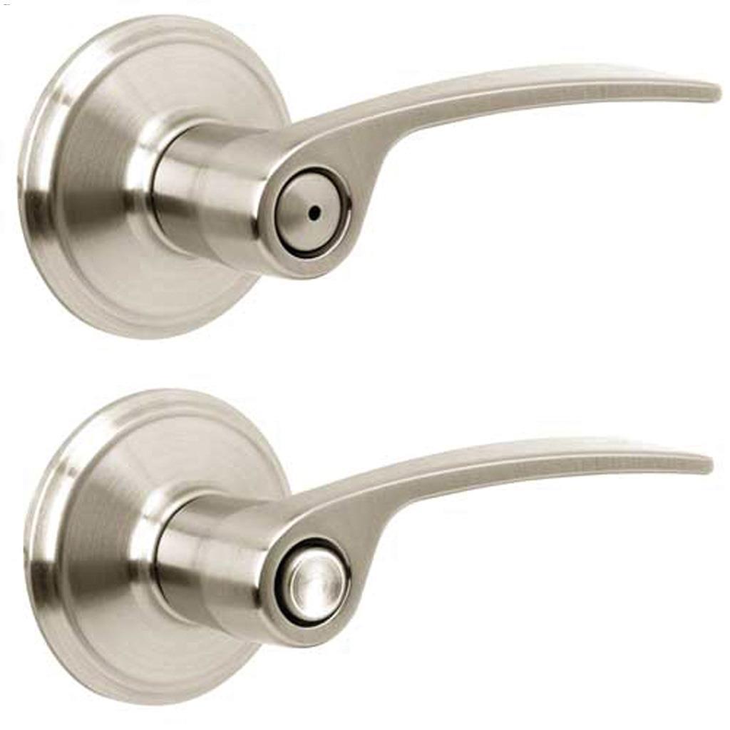 Merano Privacy Lever Satin Nickel