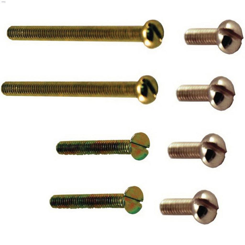 Zinc/Brass Plated Assorted Machine Screw-8/Pack