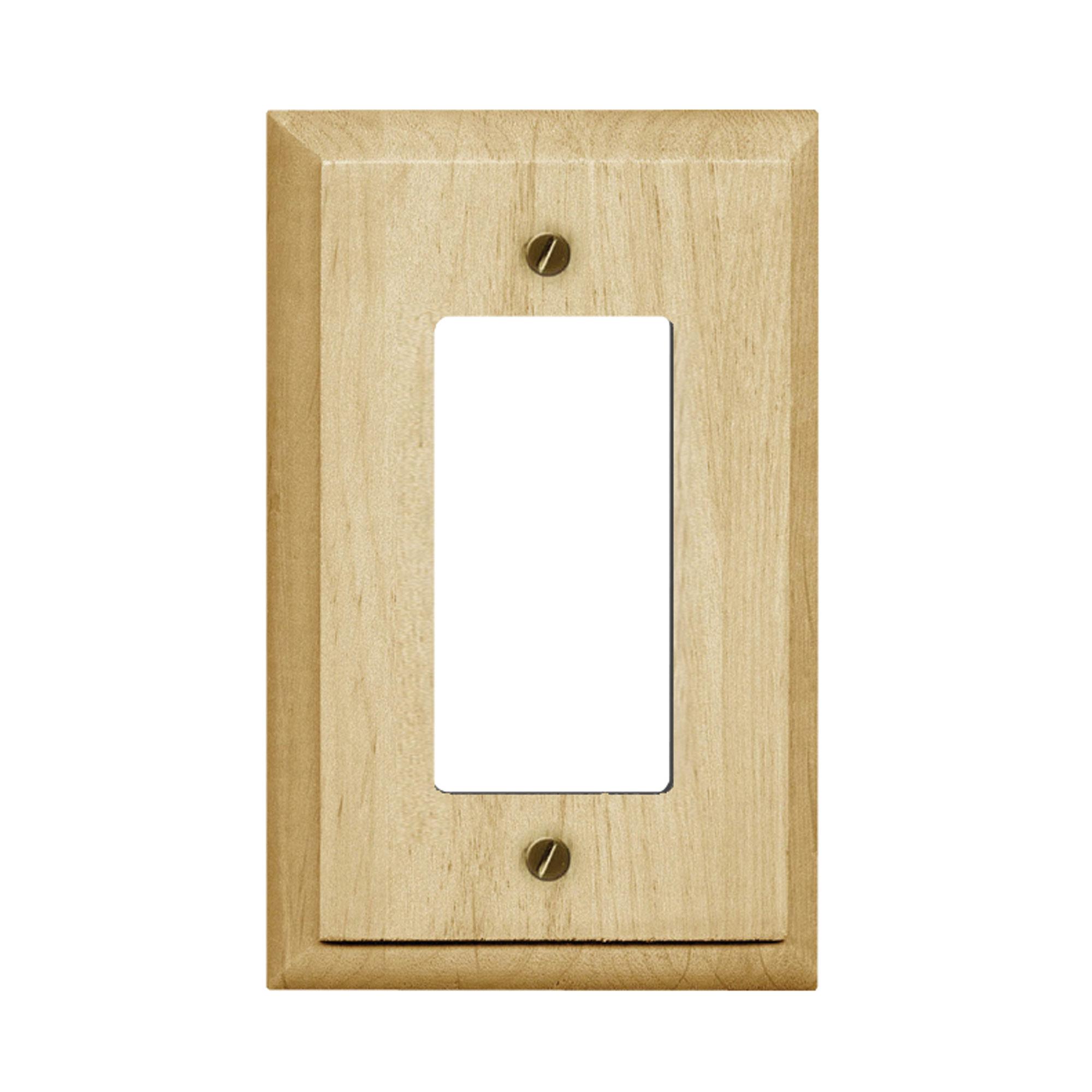 Unfinished Wood Rocker Wallplate