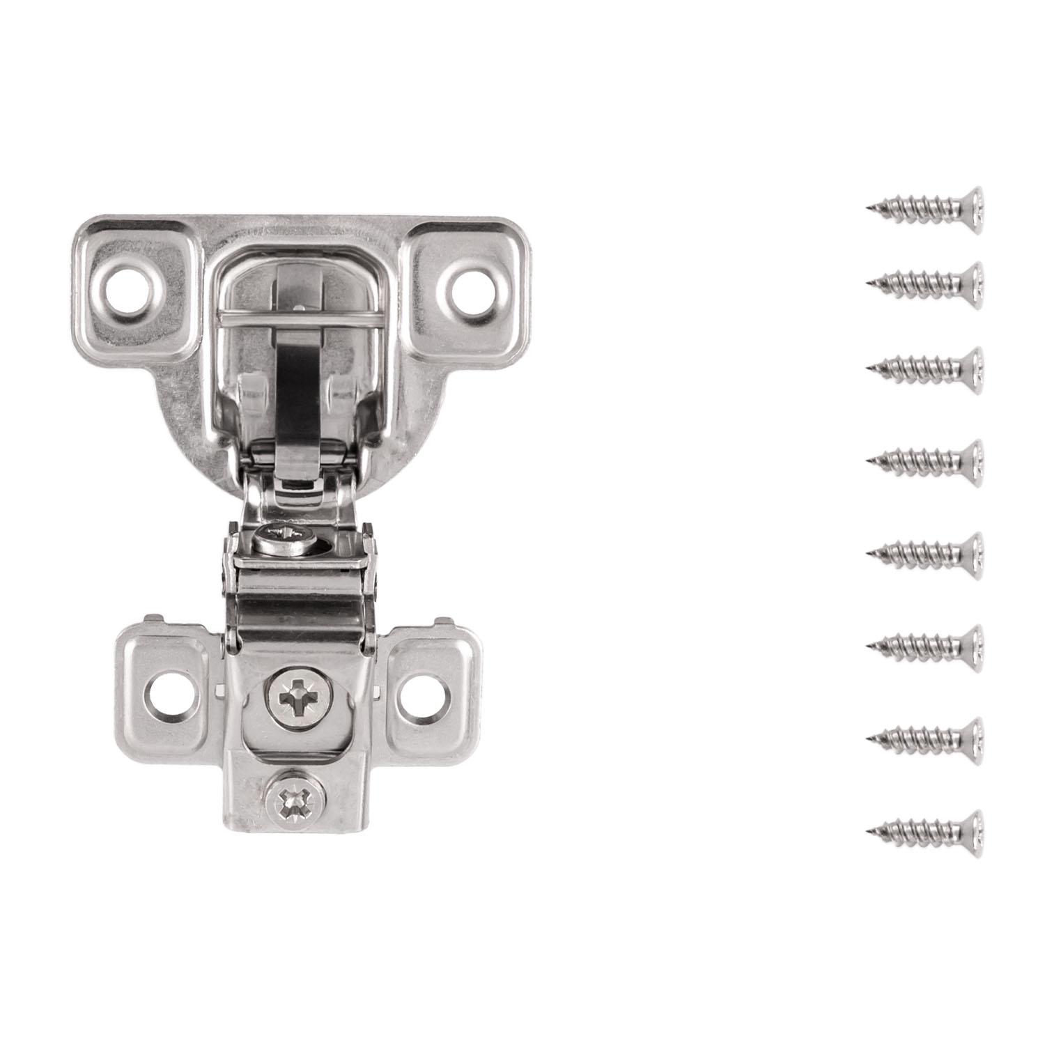 Bright Nickel Steel Face Frame Hinge