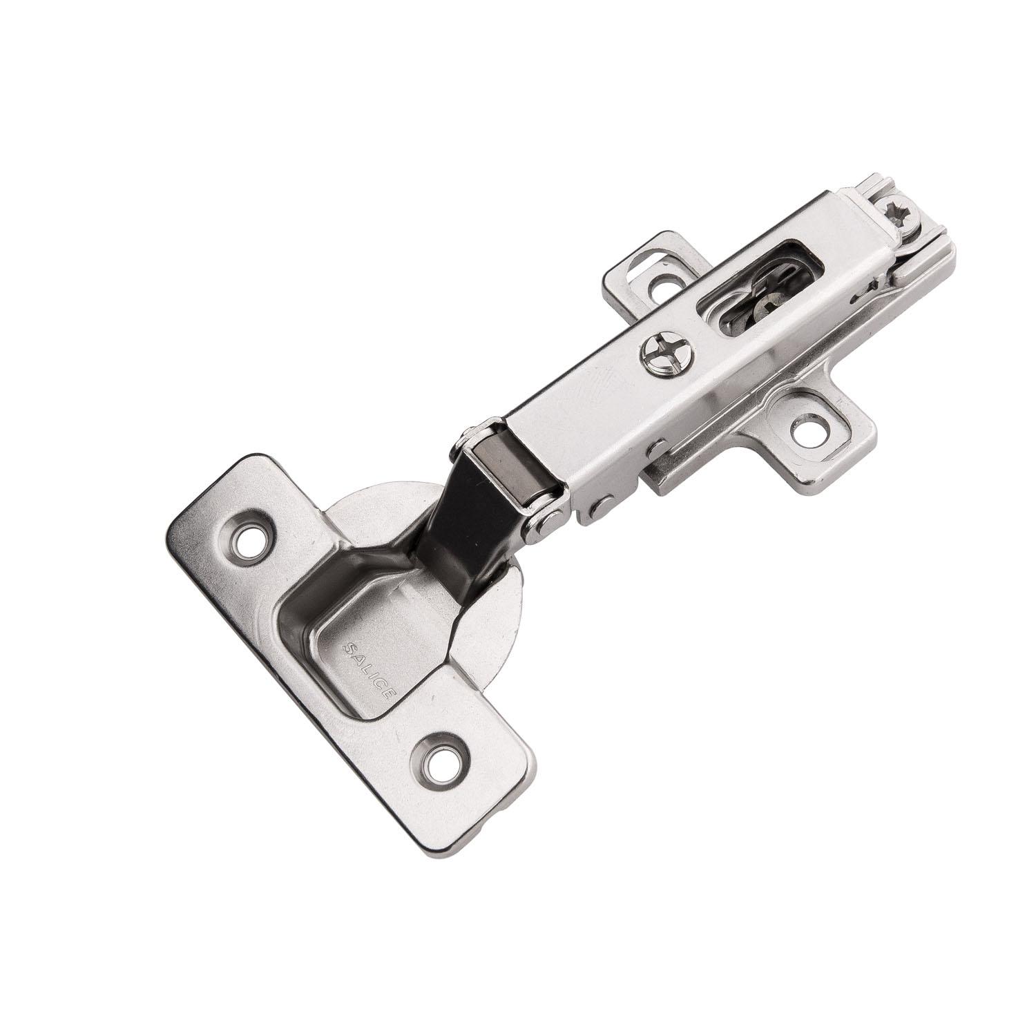 Bright Nickel Steel Frameless Hinge
