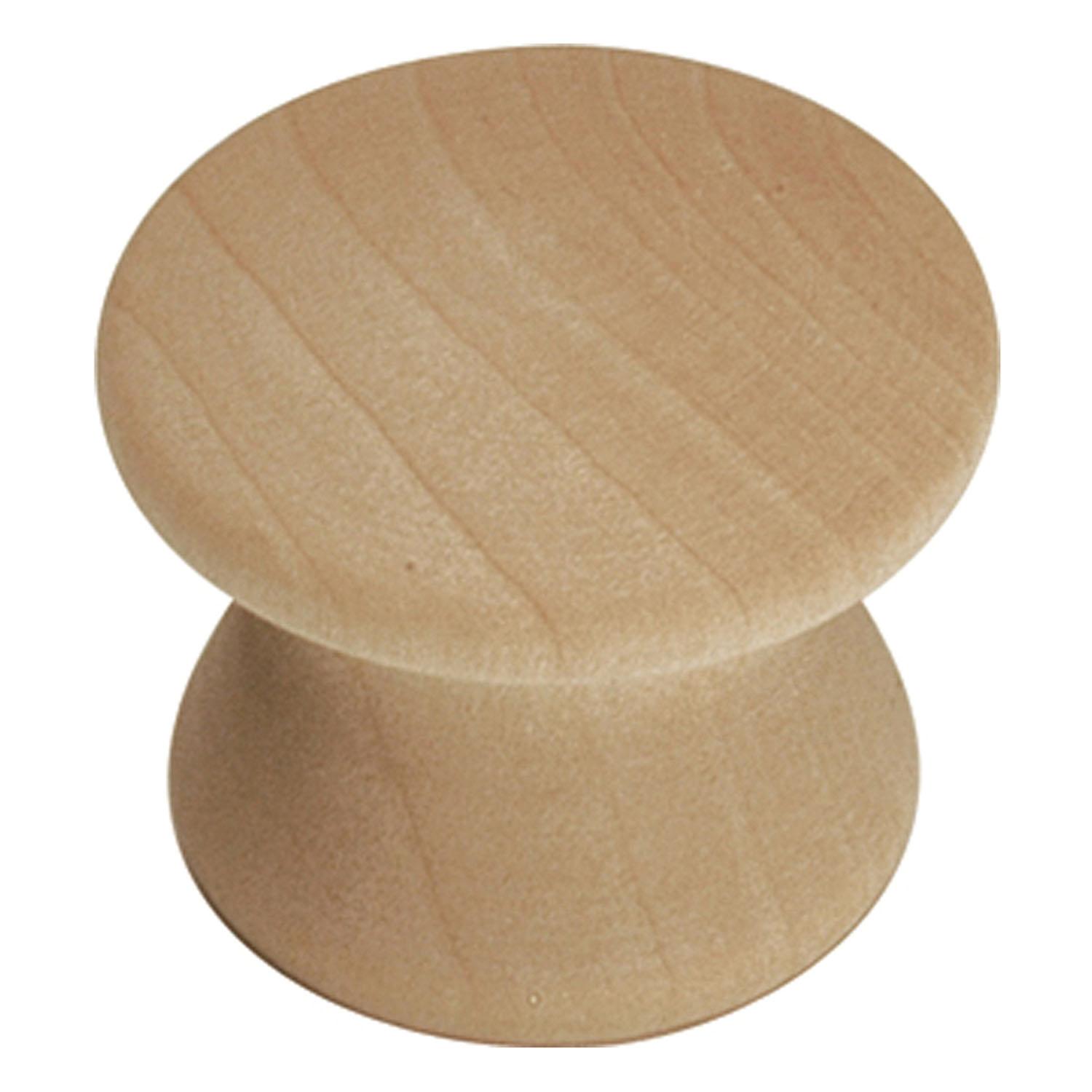 1" Bouton de porte Natural Woodcraft en bois brut