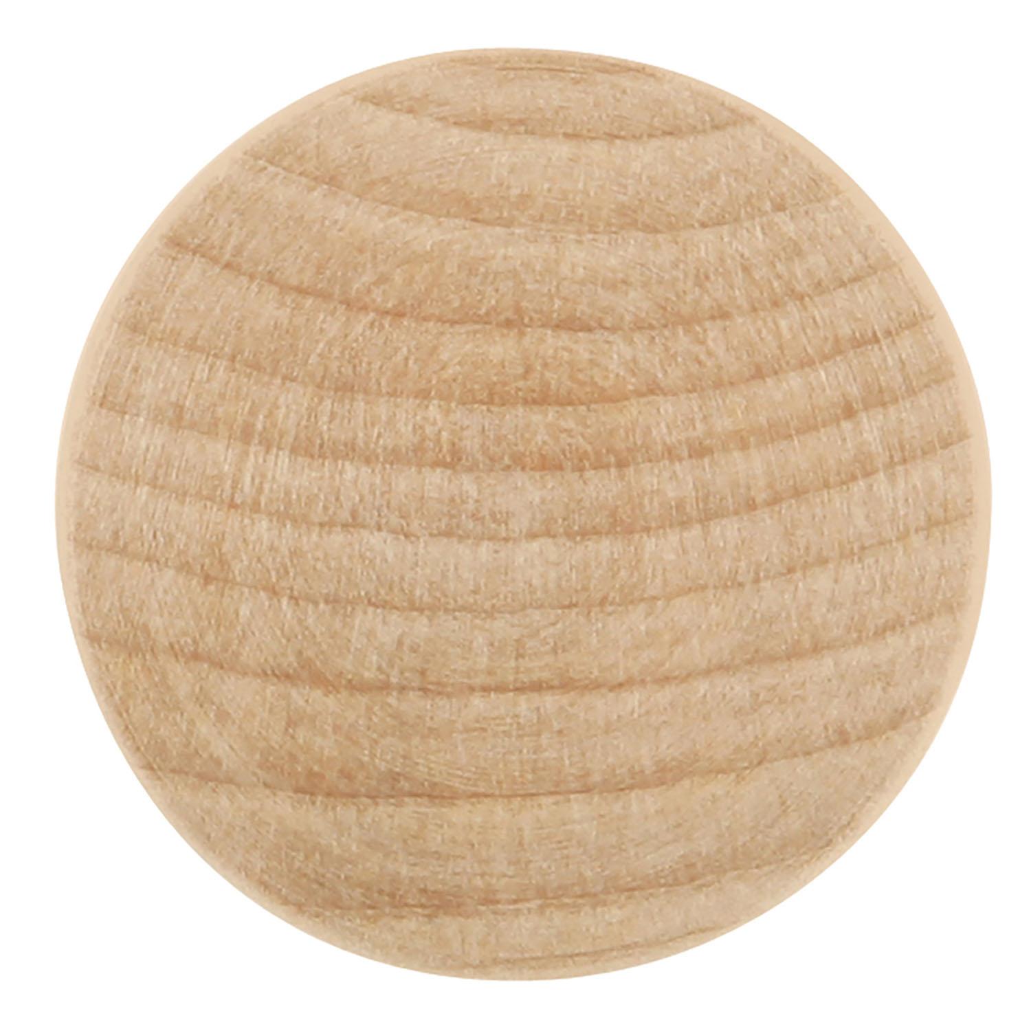 1-1/4" Bouton de porte Natural Woodcraft en bois brut